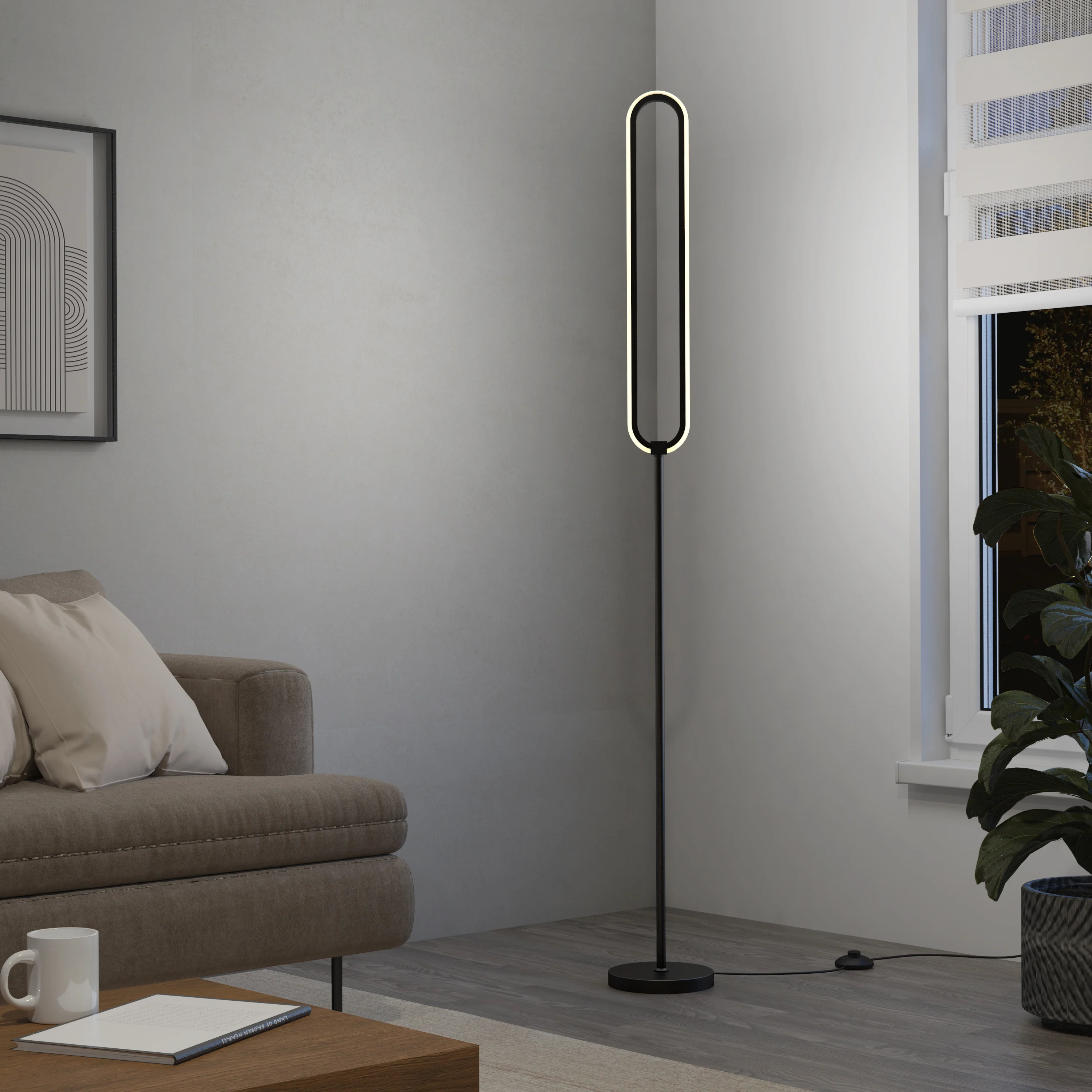 Leni dimmable LED modern floor lamp - Image 9
