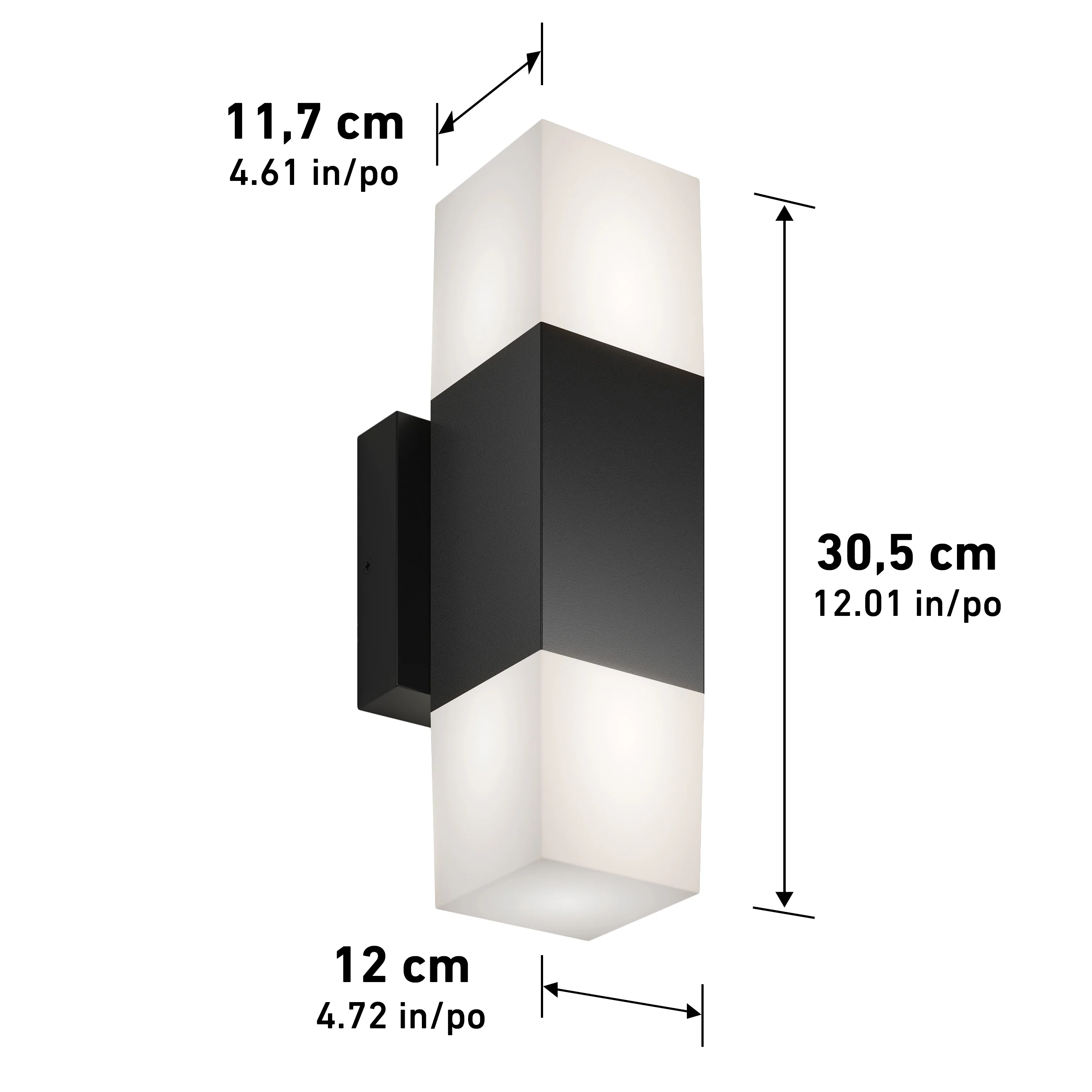 Lennox indoor-outdoor LED wall light 3 CCT - Image 11