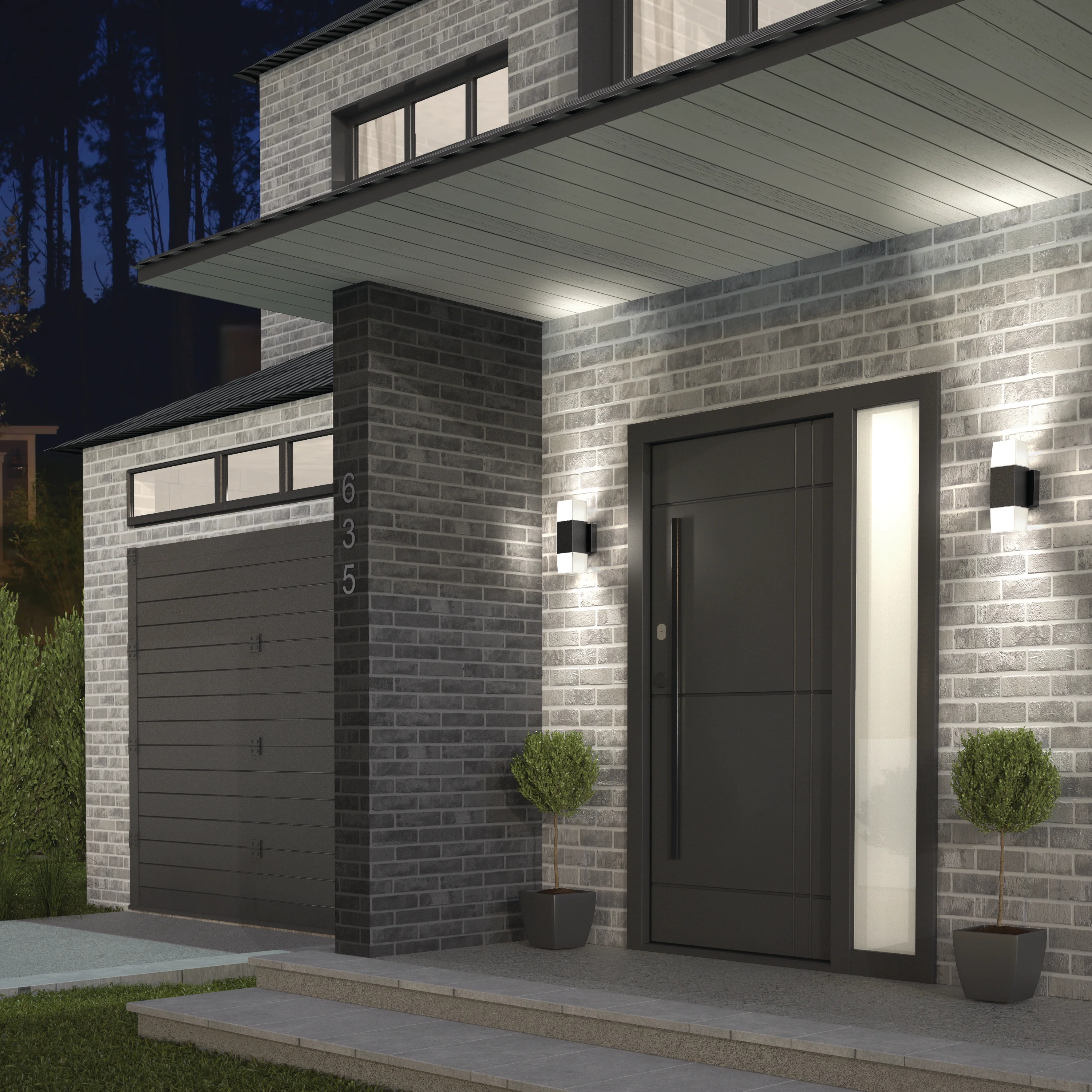 Lennox indoor-outdoor LED wall light 3 CCT - Image 13