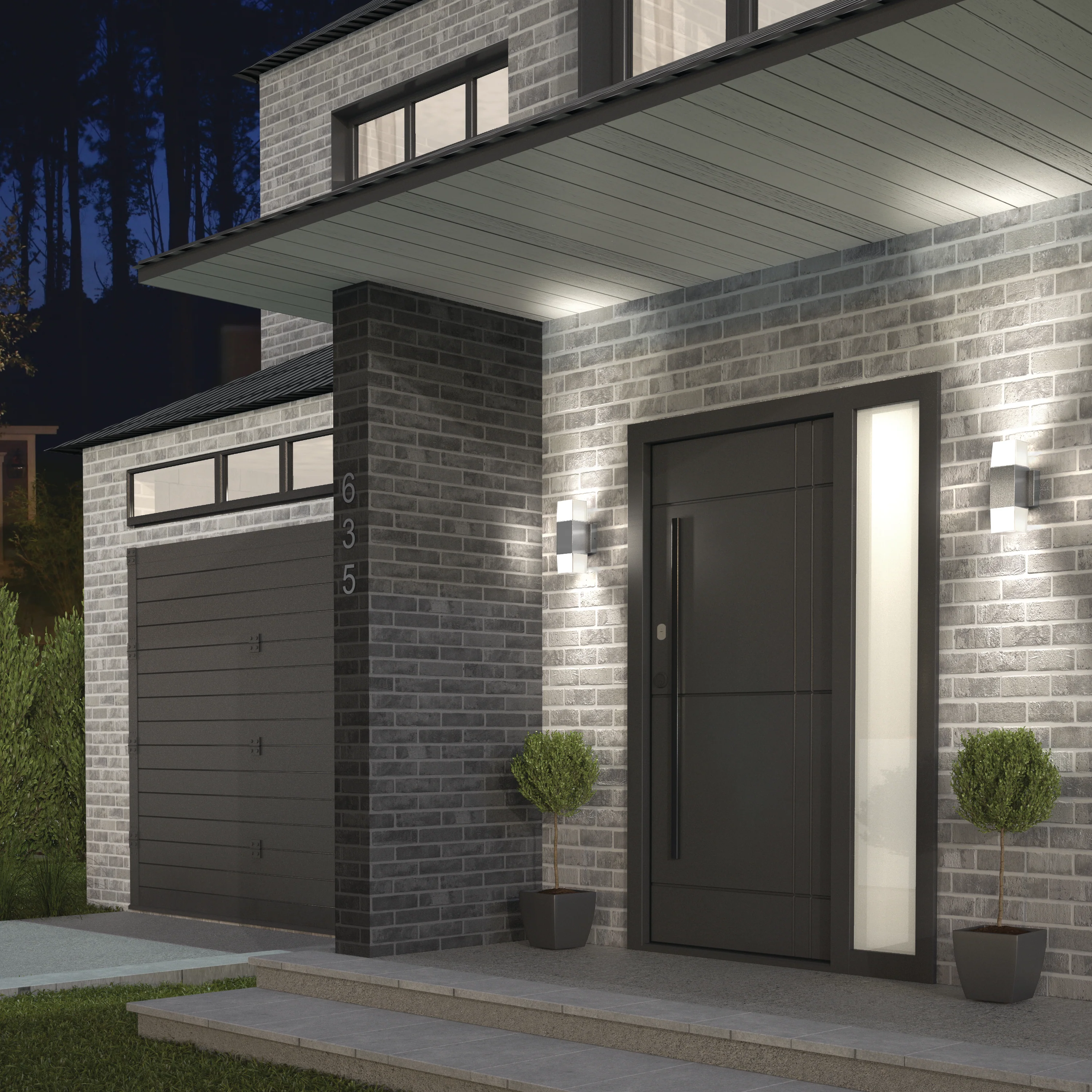 Lennox indoor-outdoor LED wall light 3 CCT - Image 15