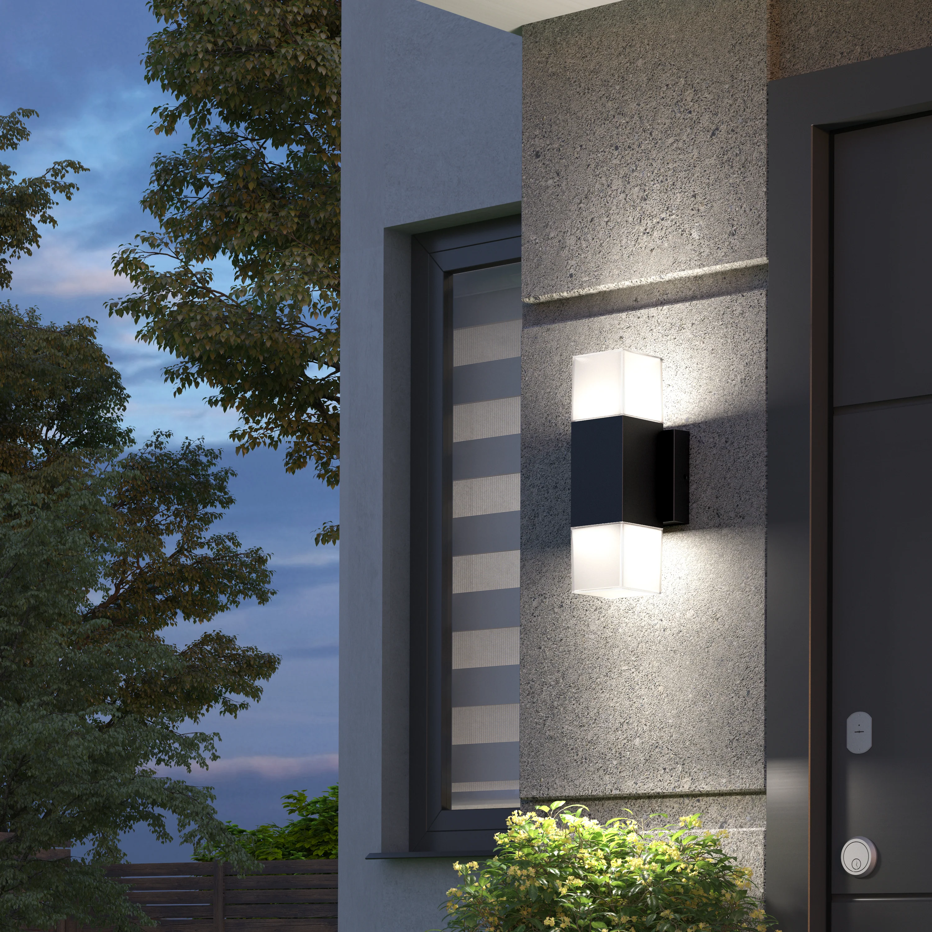 Lennox indoor-outdoor LED wall light 3 CCT - Image 8