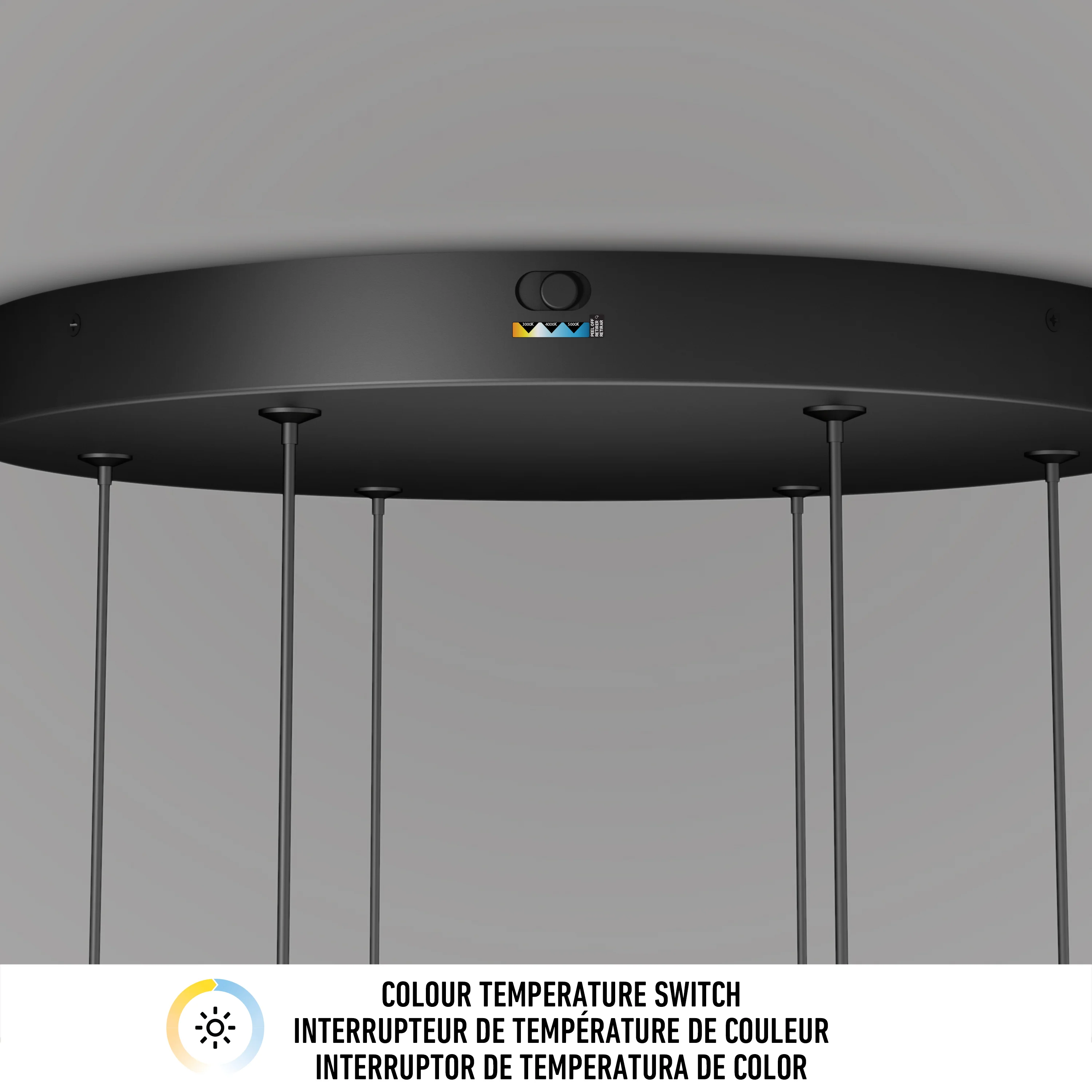 Lewis modern LED pendant light 3 CCT - Image 13