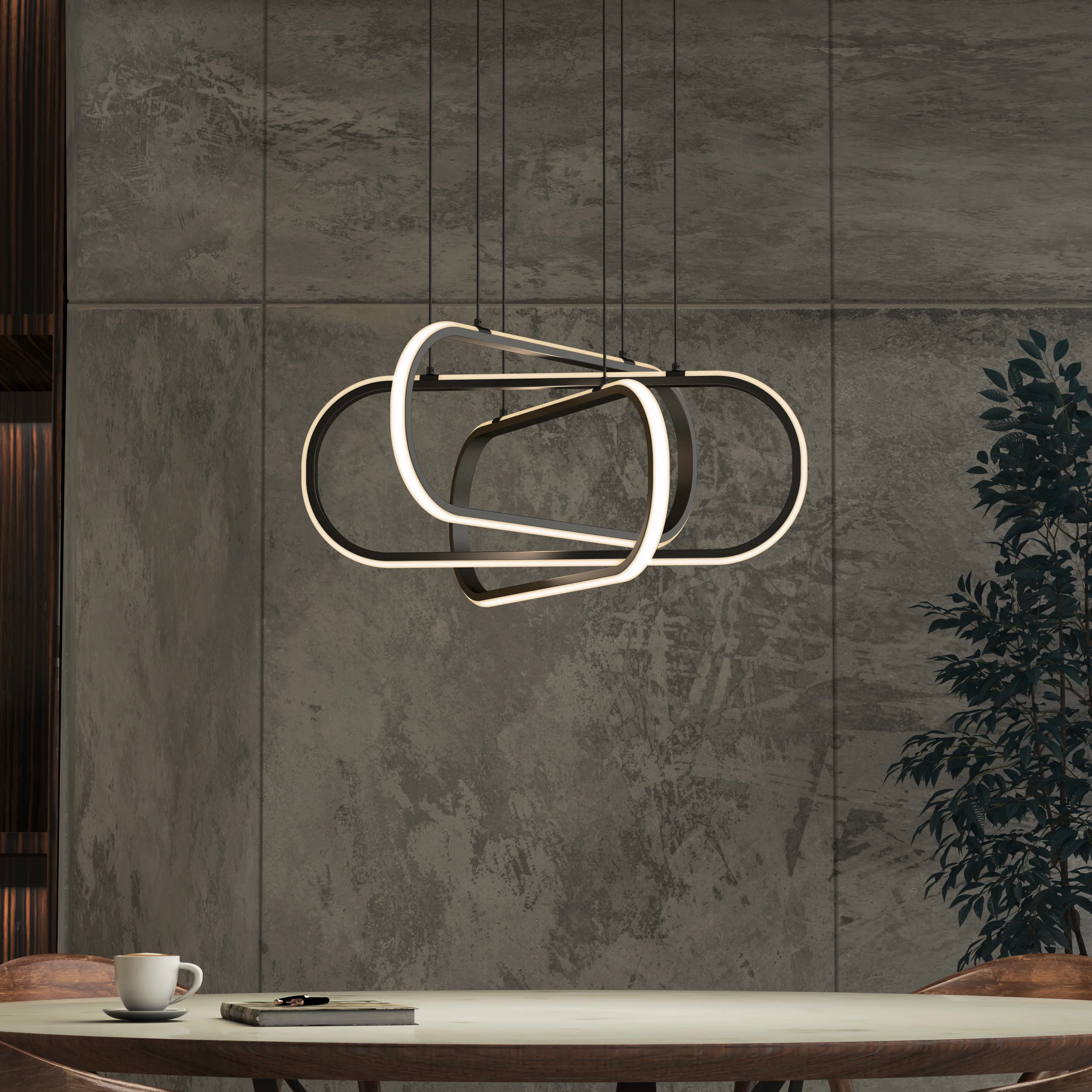 Lewis modern LED pendant light 3 CCT - Image 15