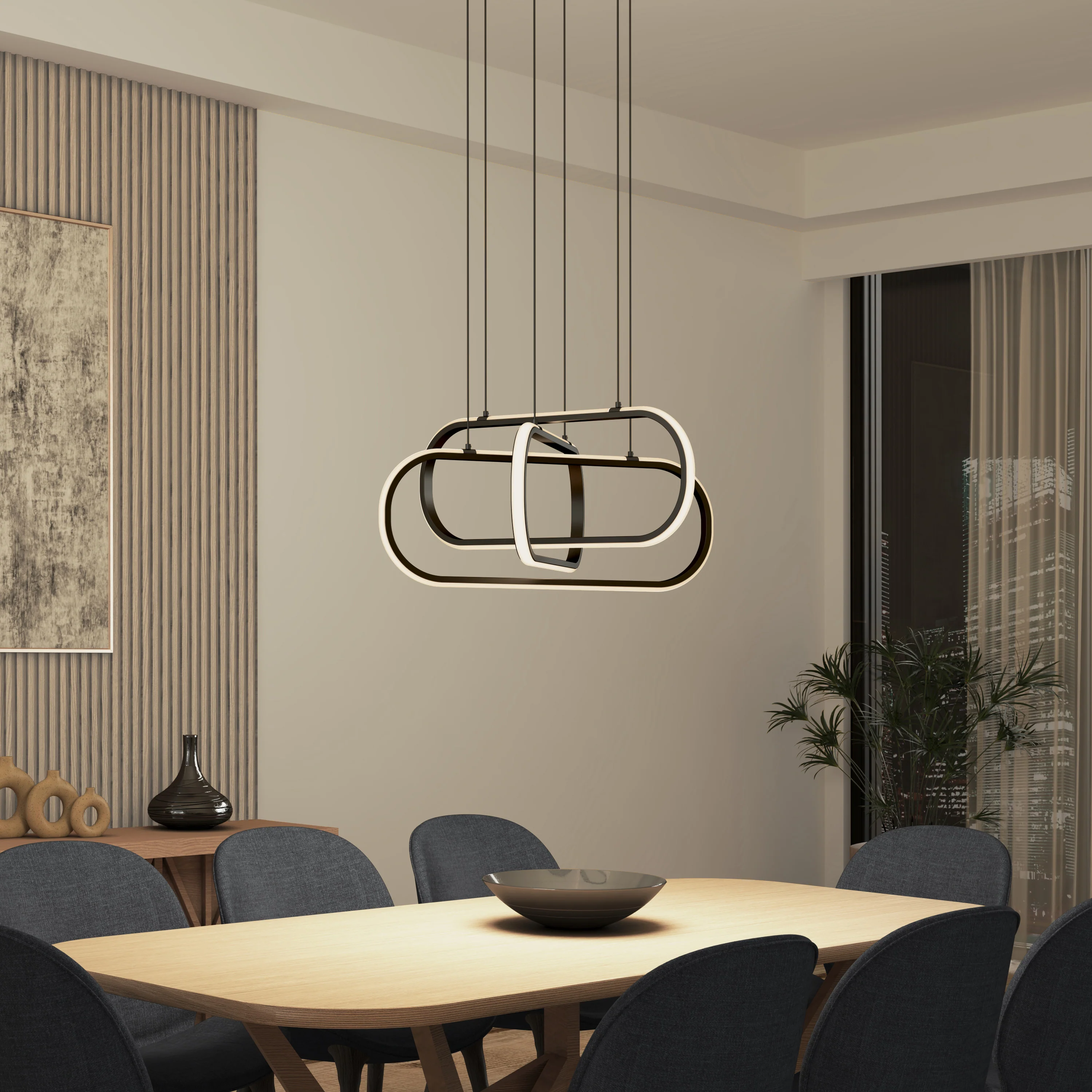 Lewis modern LED pendant light 3 CCT - Image 16