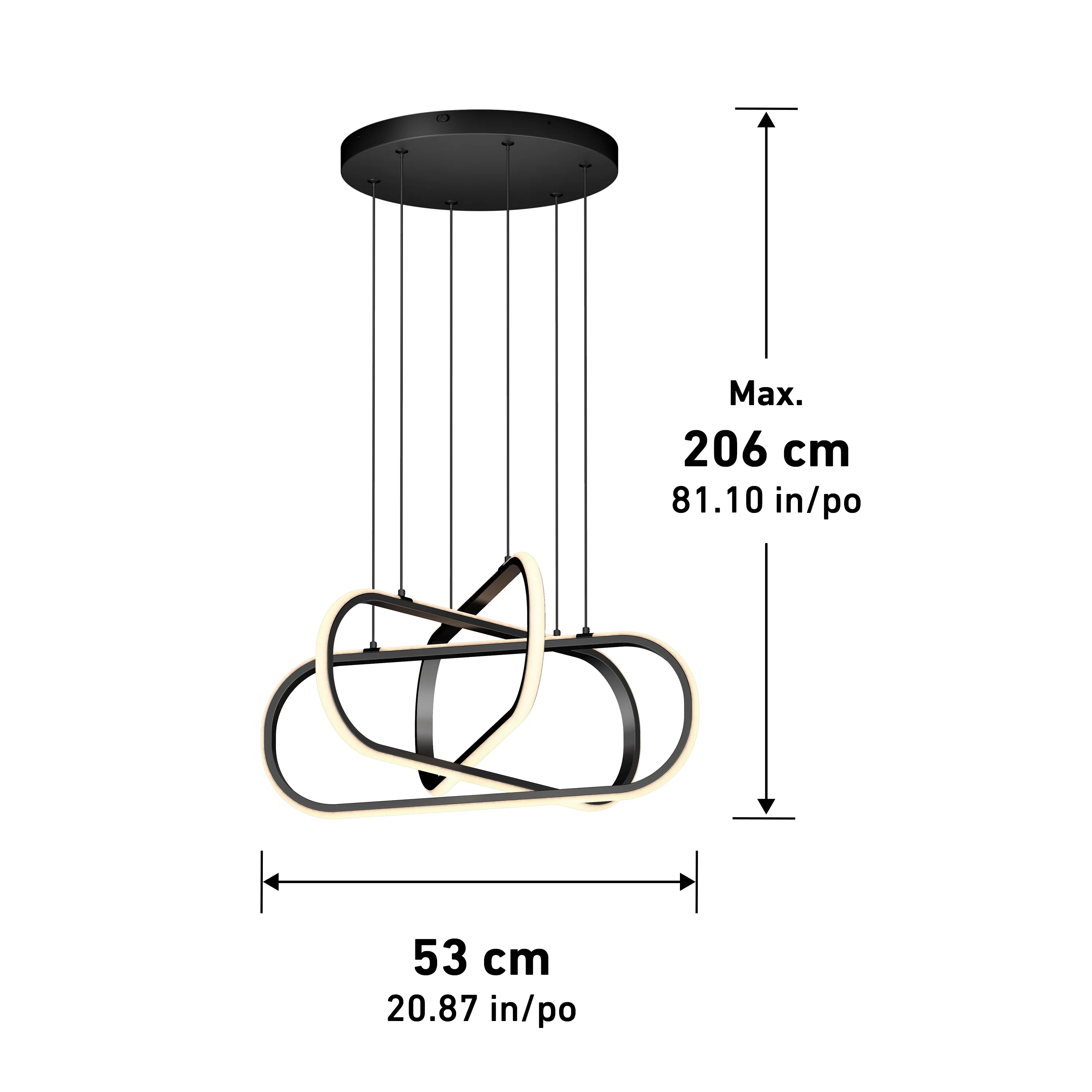 Lewis modern LED pendant light 3 CCT - Image 19