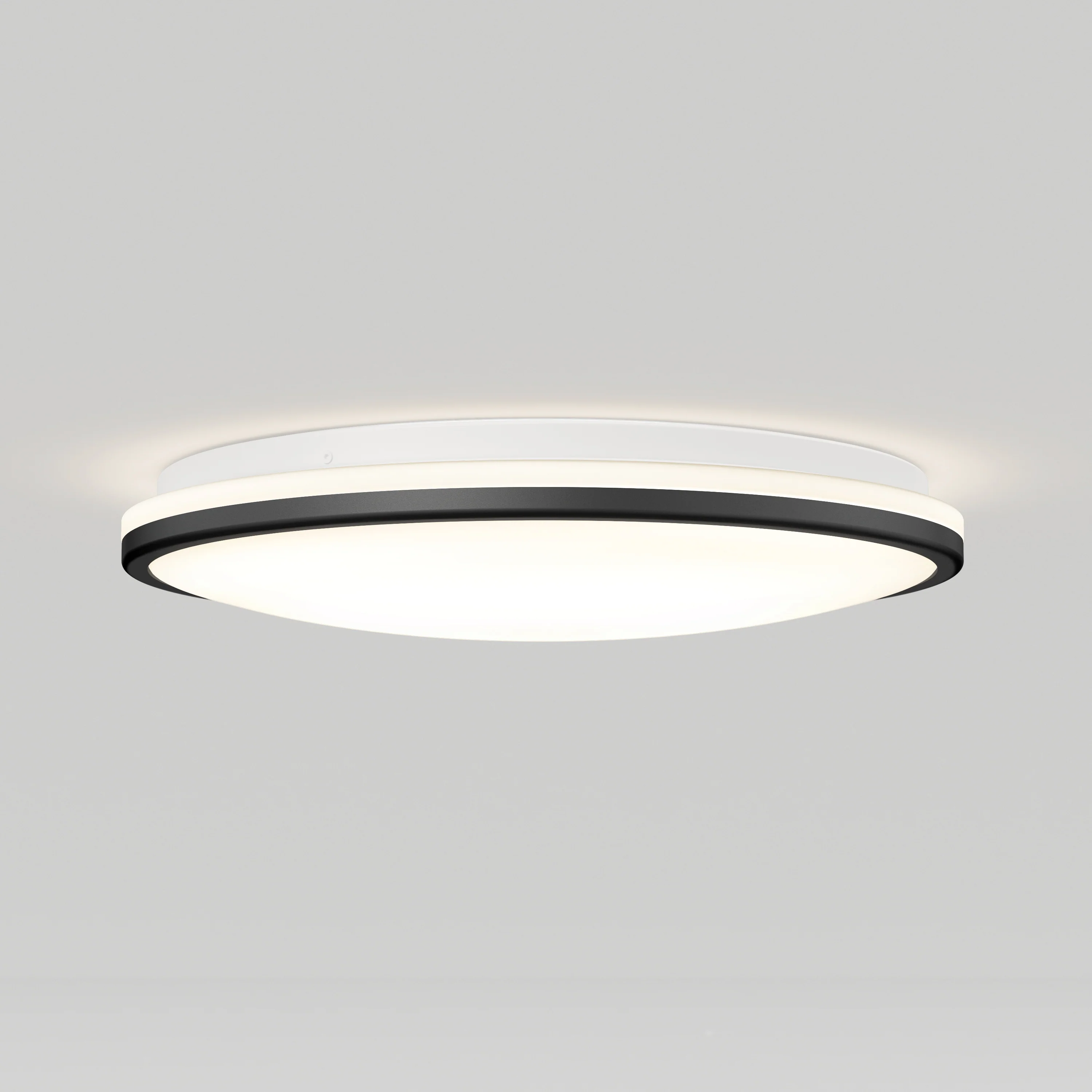 Macy 15 in. LED modern flush mount light RGB Wifi