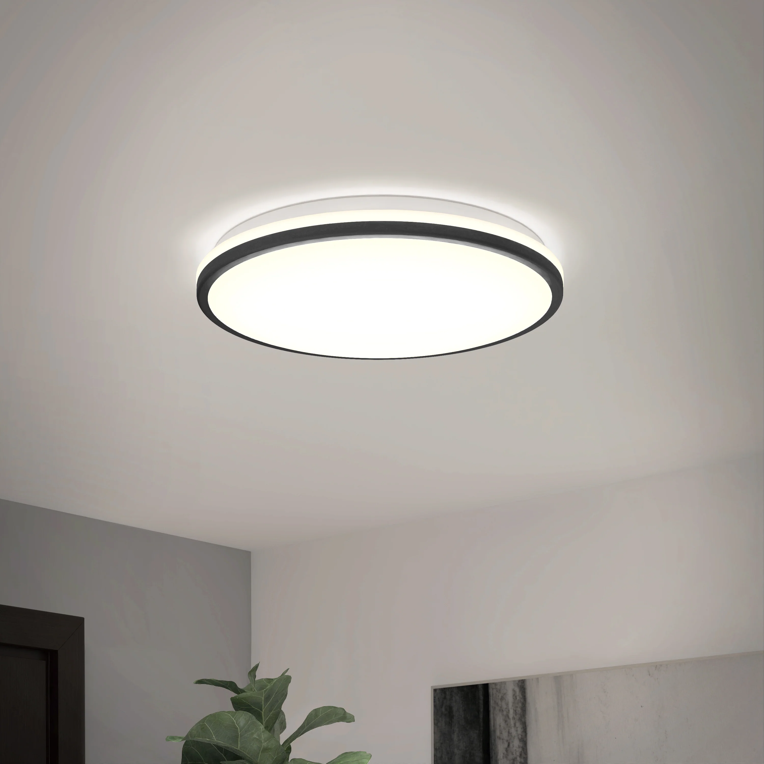Macy 15 in. LED modern flush mount light RGB Wifi - Image 13