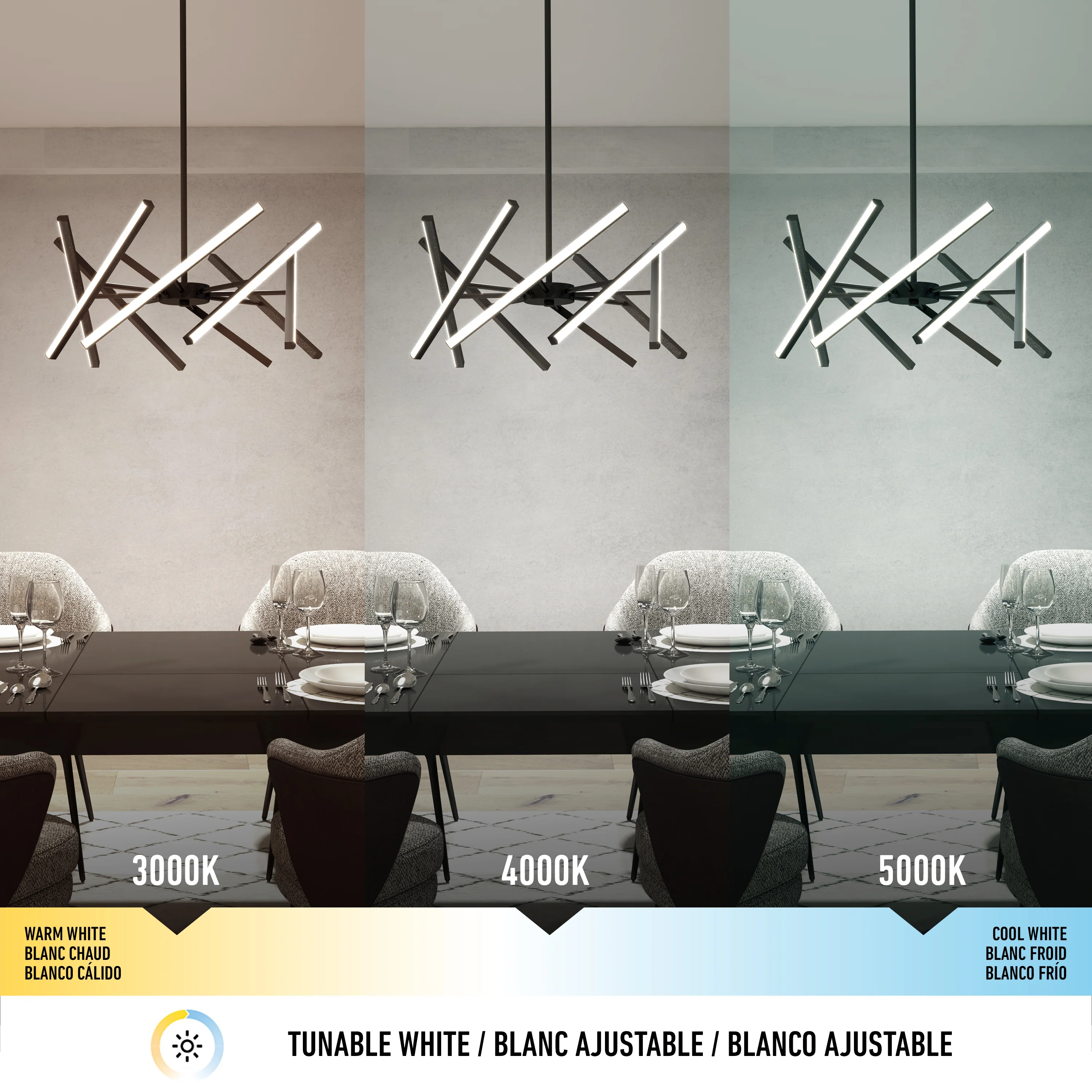Malibu LED pendant light 3 CCT - Image 7