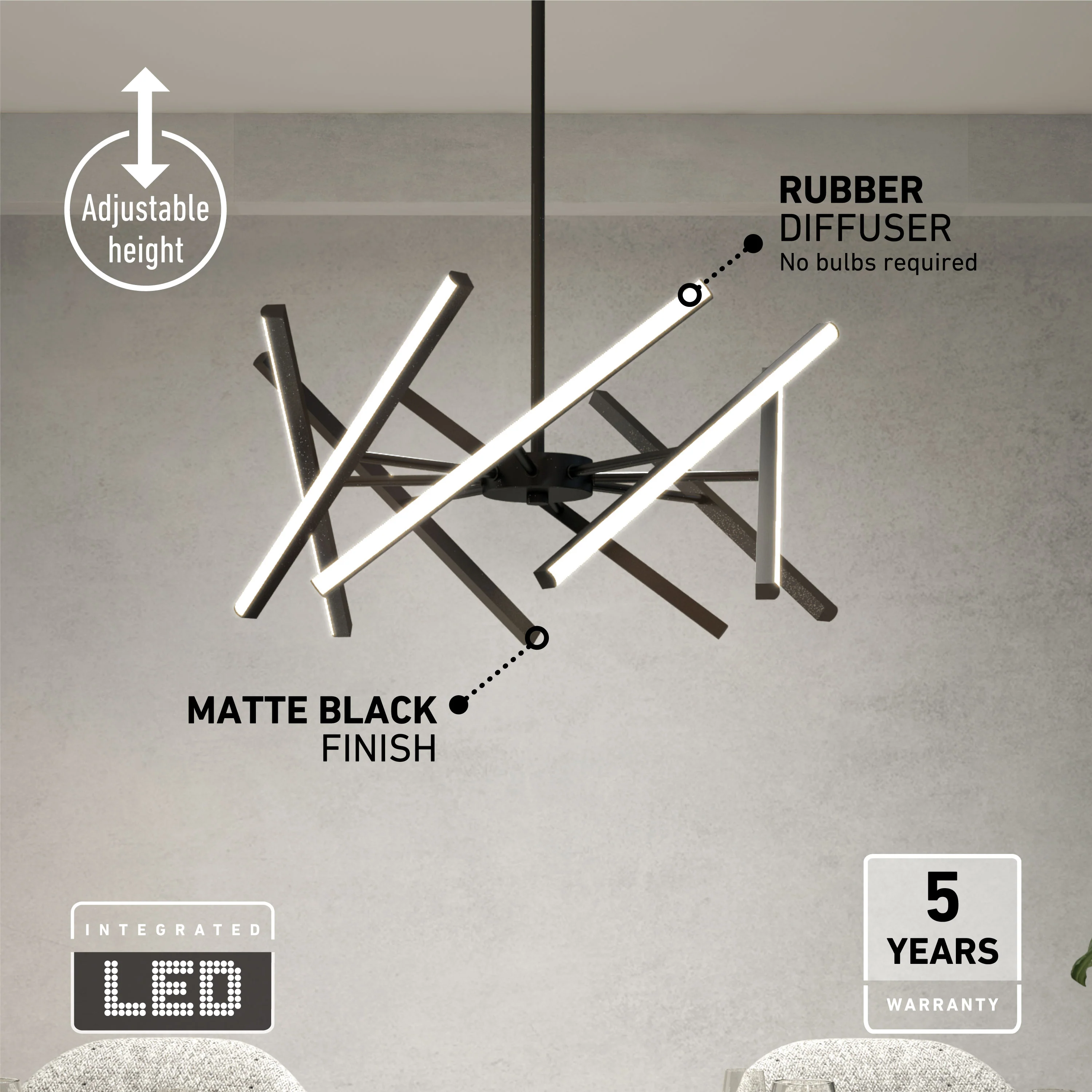 Malibu LED pendant light 3 CCT - Image 8
