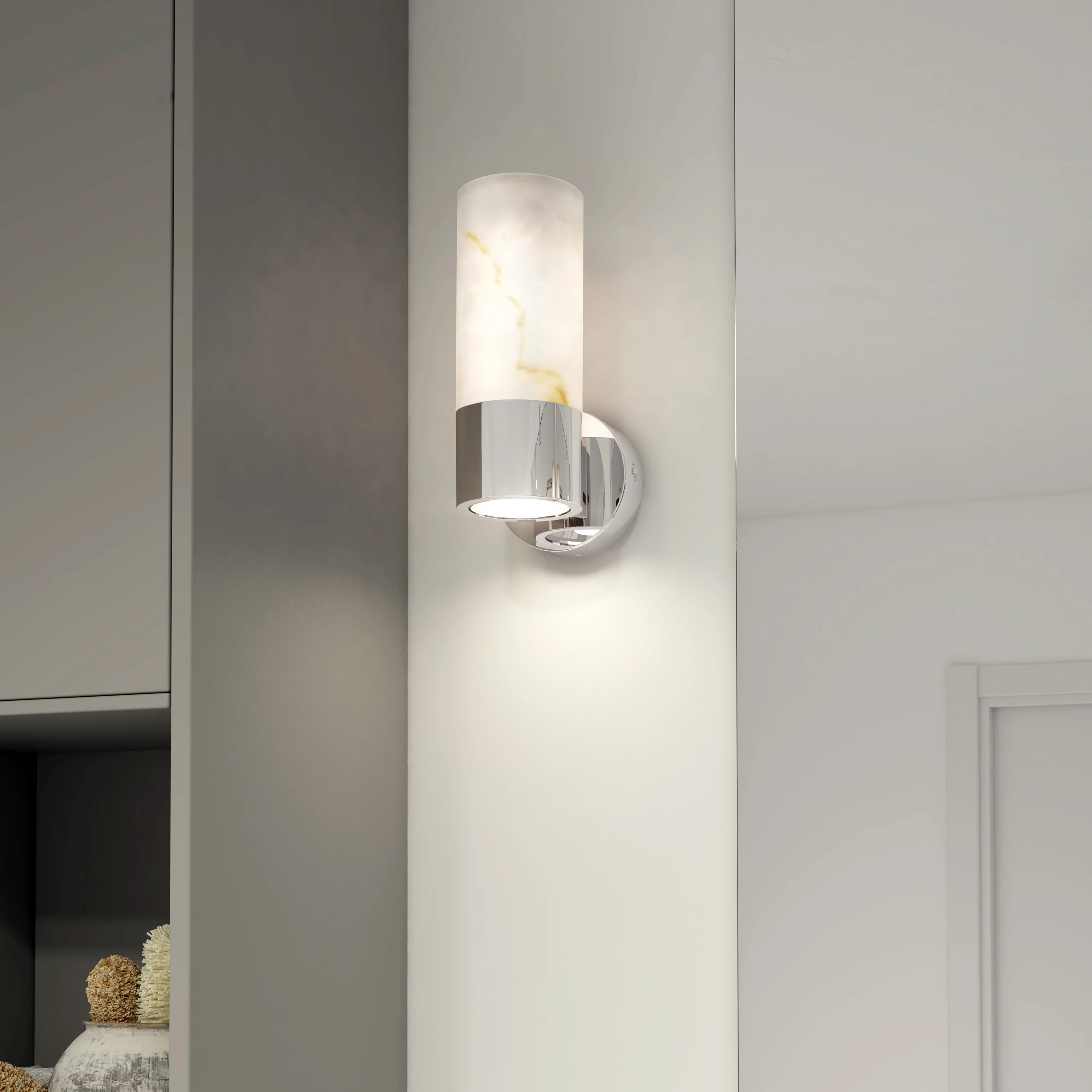 Marble LED contemporary sconce 5 CCT - Image 11