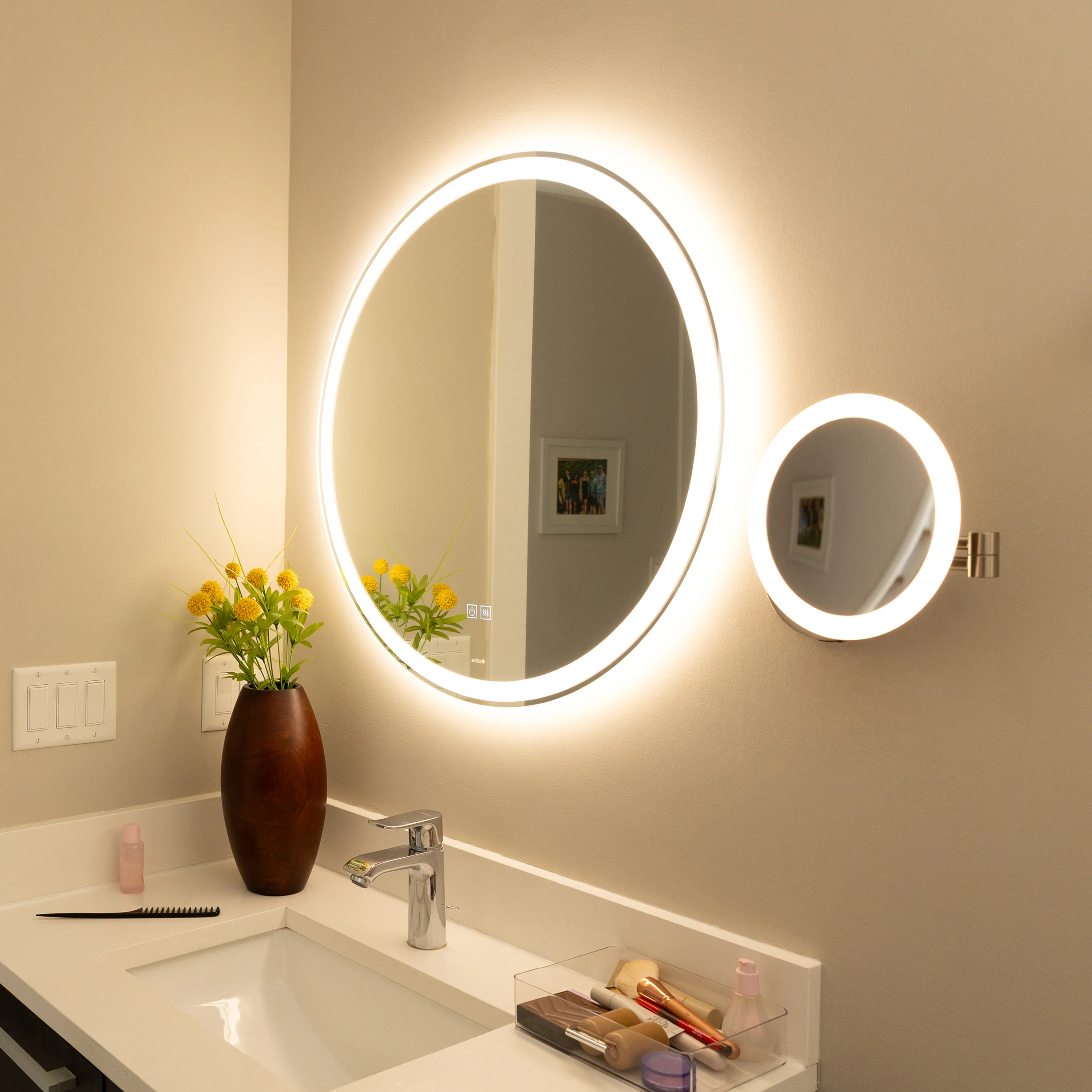 Mateo 28 in. LED mirror 3 CCT with defogger - Image 2