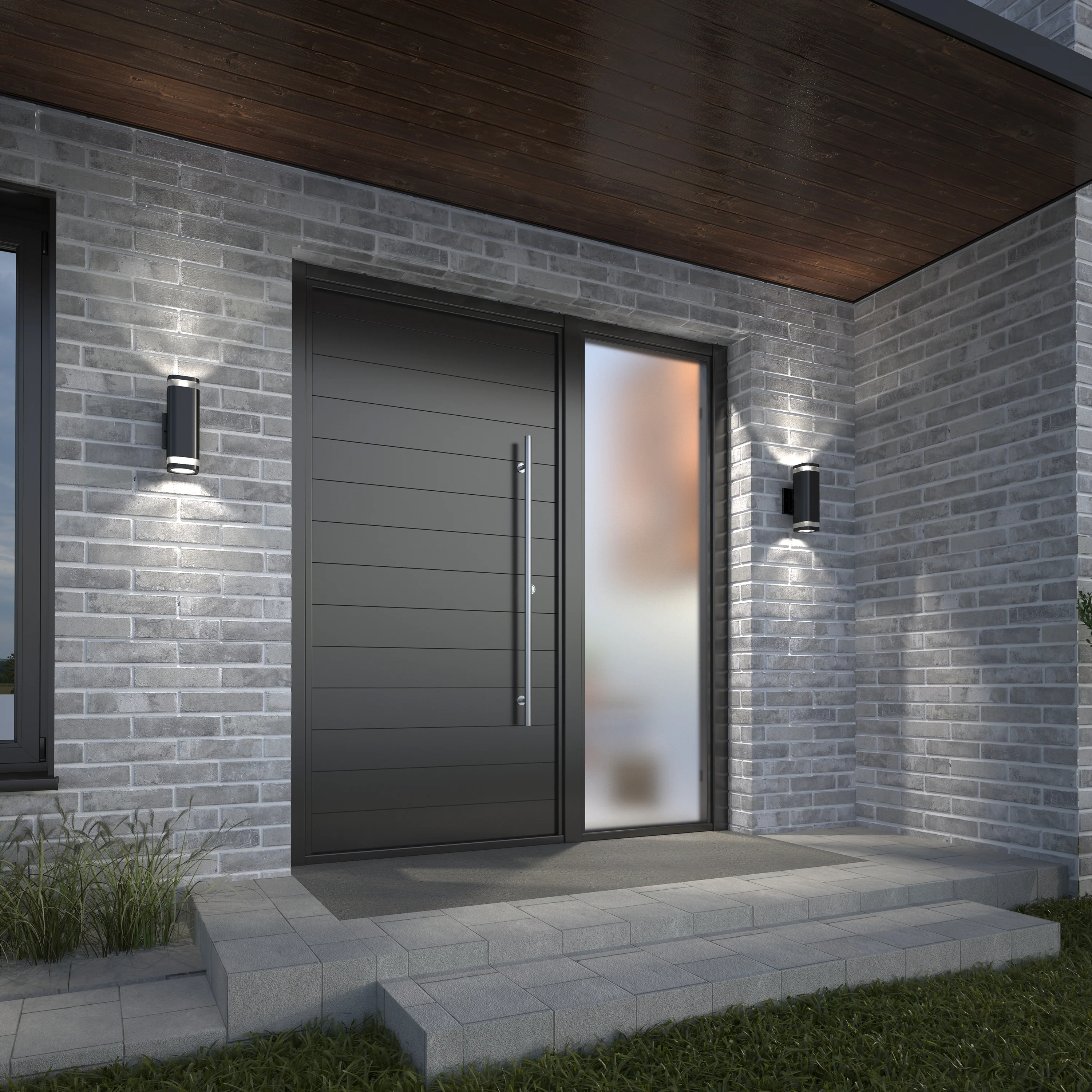 Mettle LED indoor-outdoor wall light - Image 2