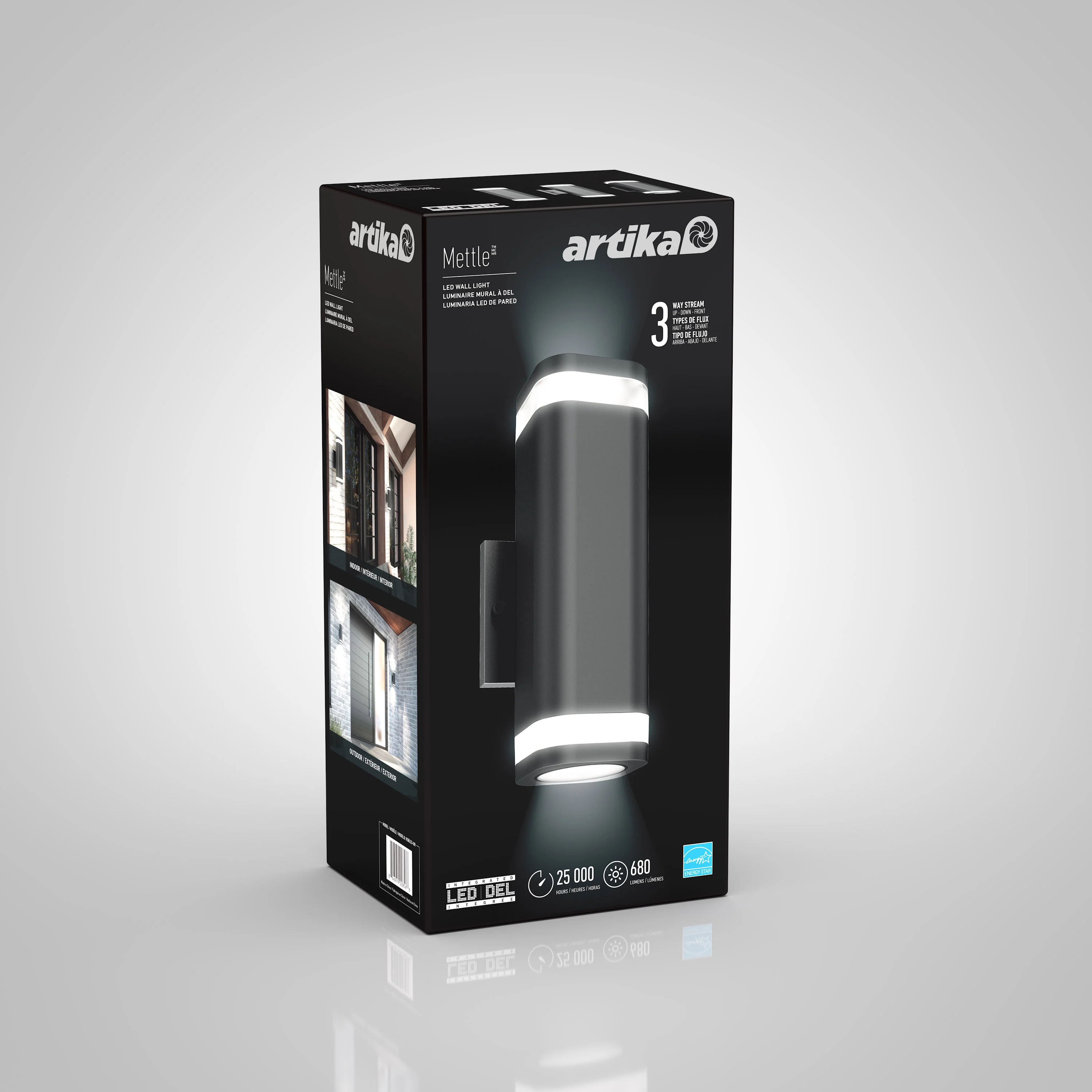 Mettle LED indoor-outdoor wall light - Image 6