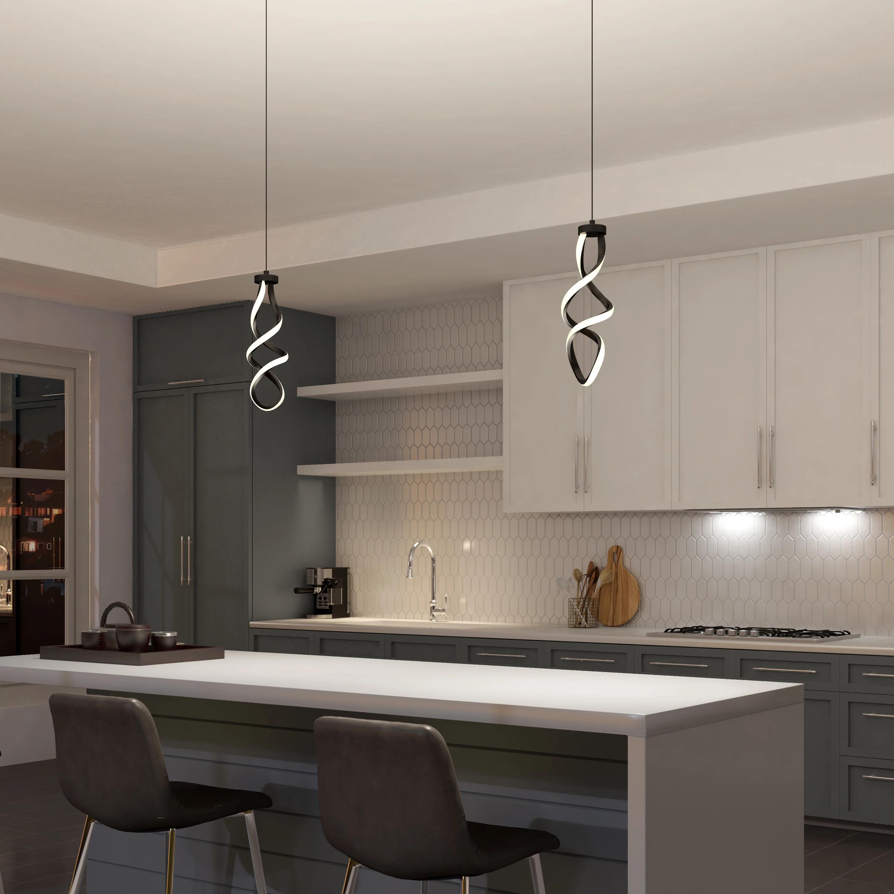 Mini Swirl LED pendant light - Image 10
