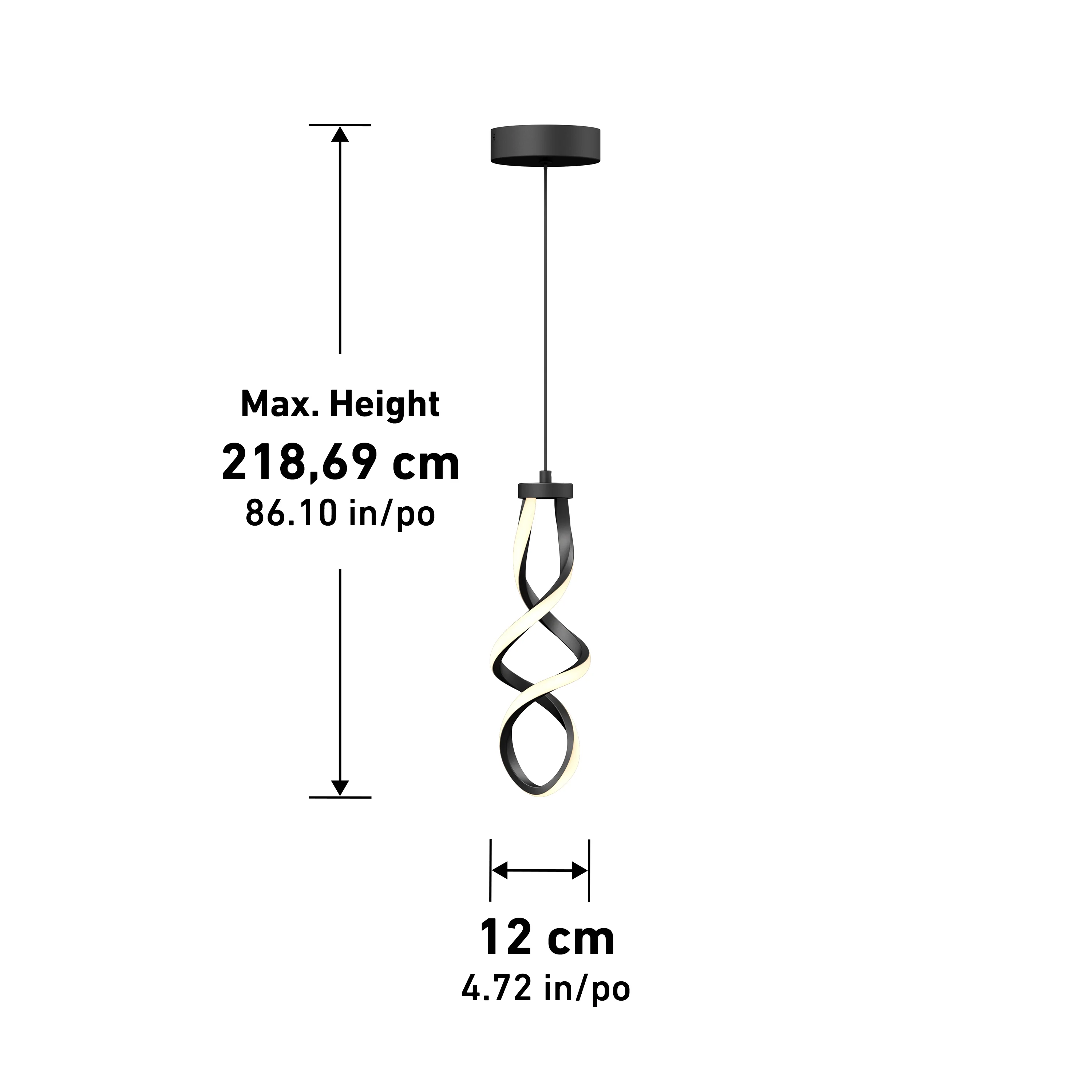 Mini Swirl LED pendant light - Image 14