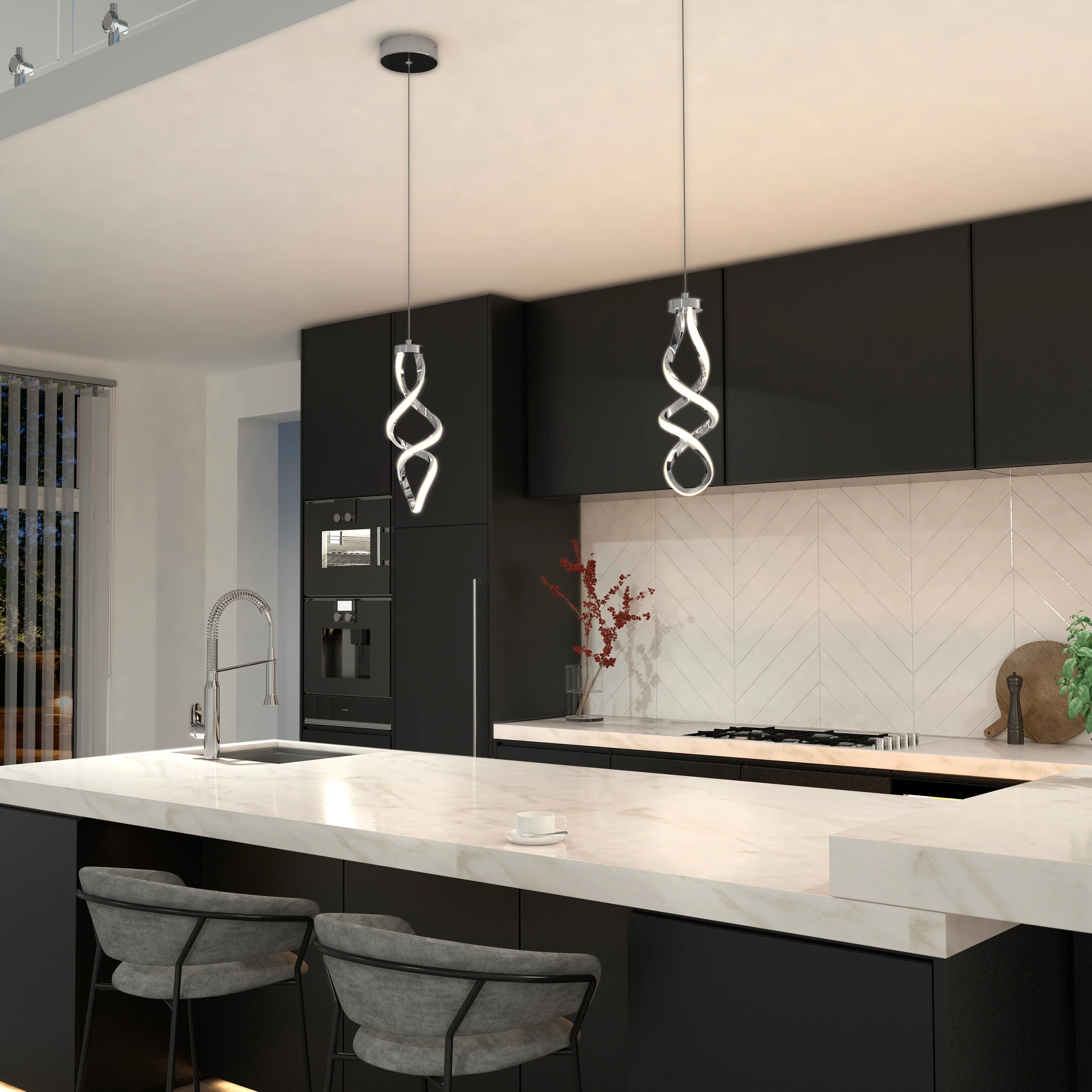 Mini Swirl LED pendant light - Image 16