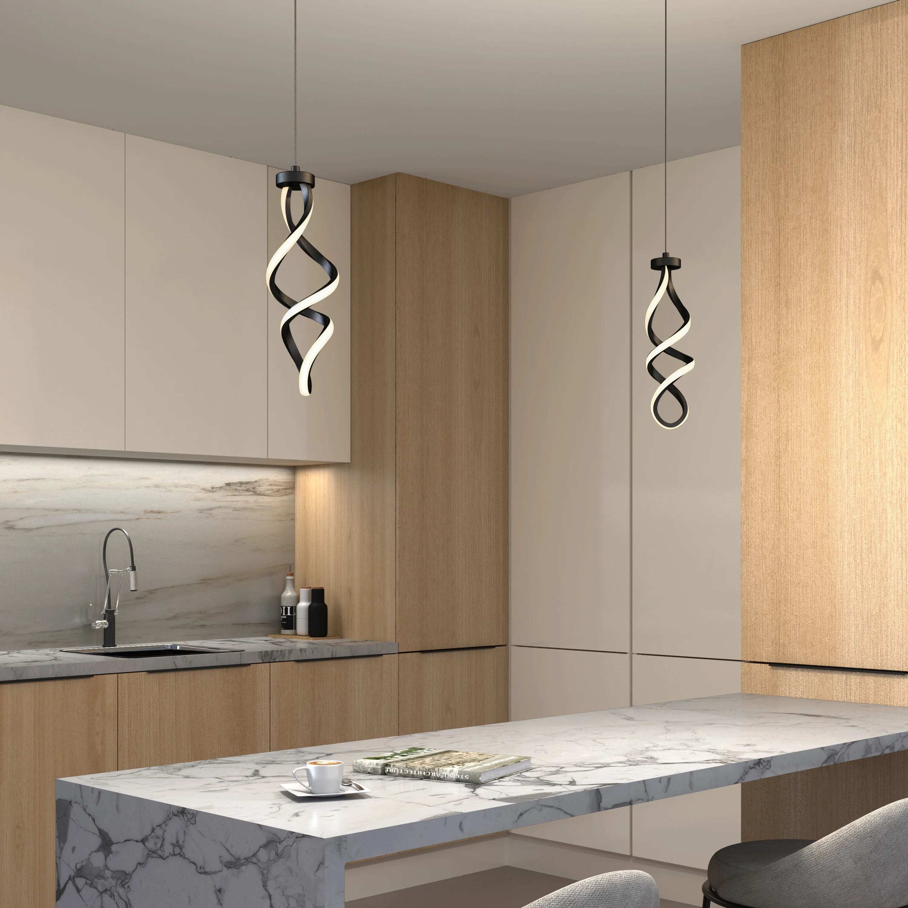 Mini Swirl LED pendant light - Image 2