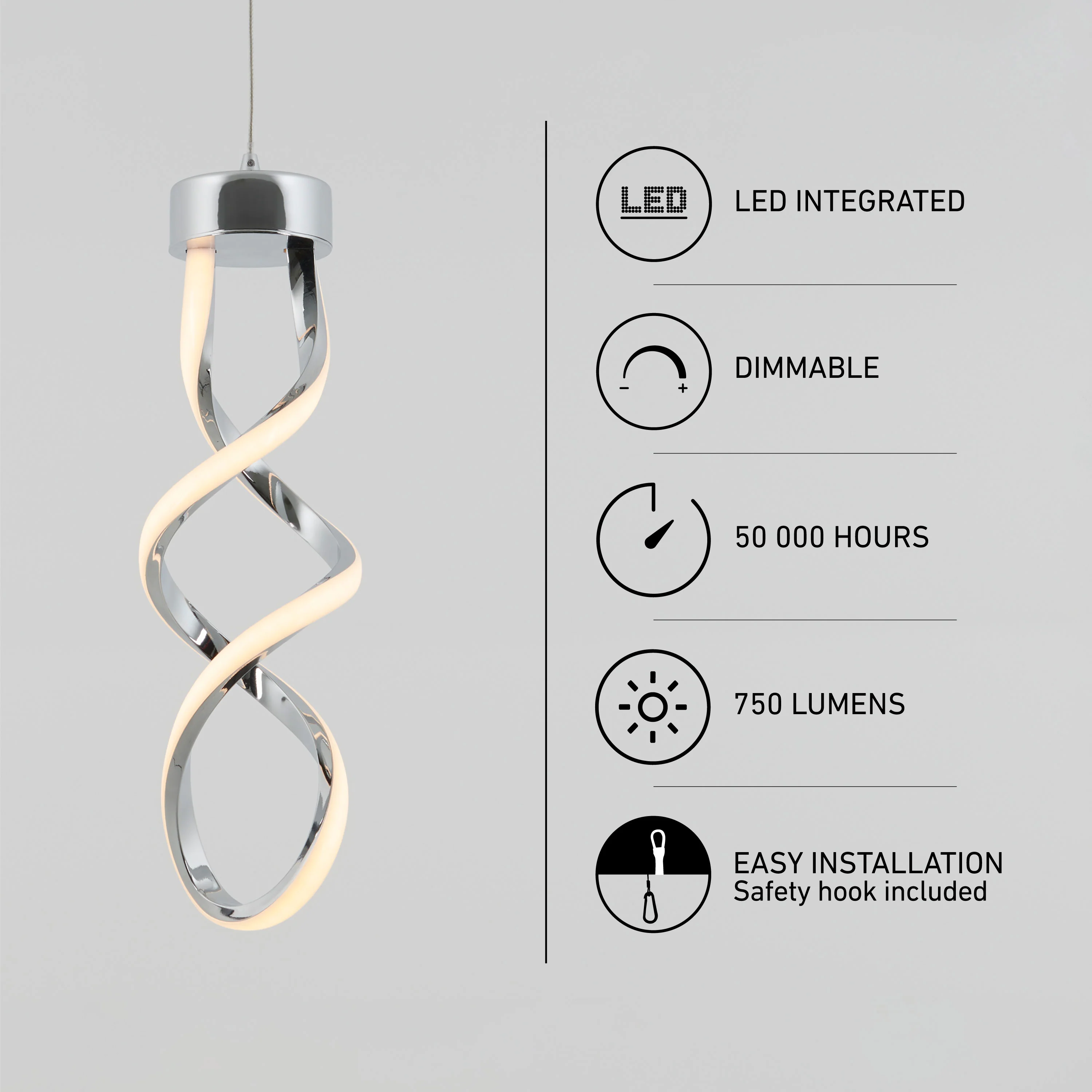 Mini Swirl LED pendant light - Image 21