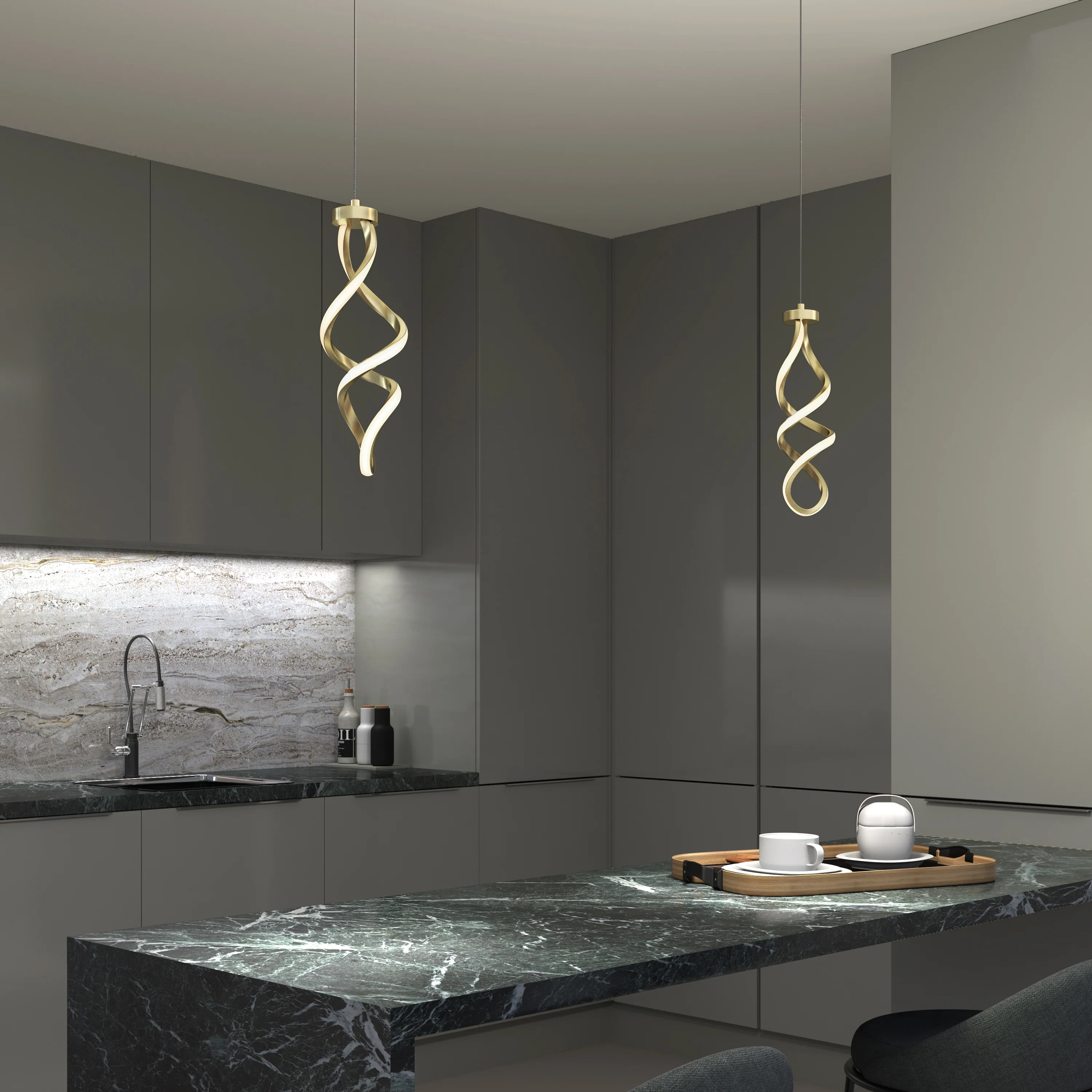 Mini Swirl LED pendant light - Image 25