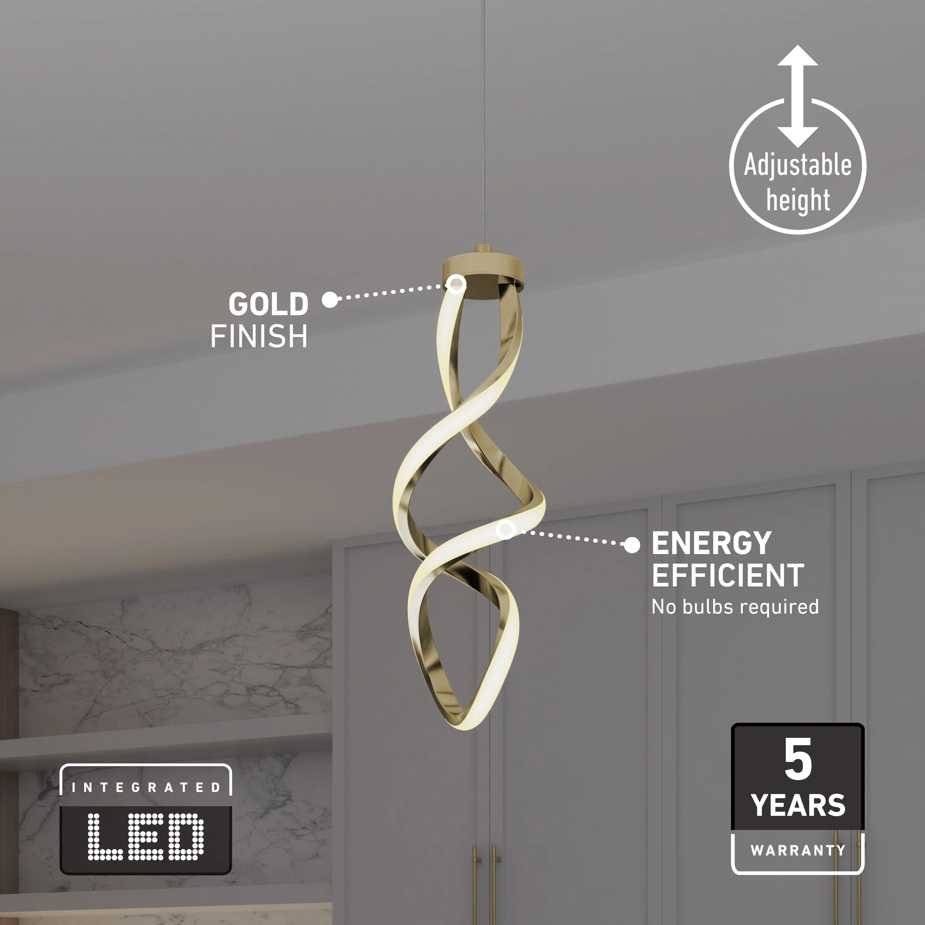 Mini Swirl LED pendant light - Image 31