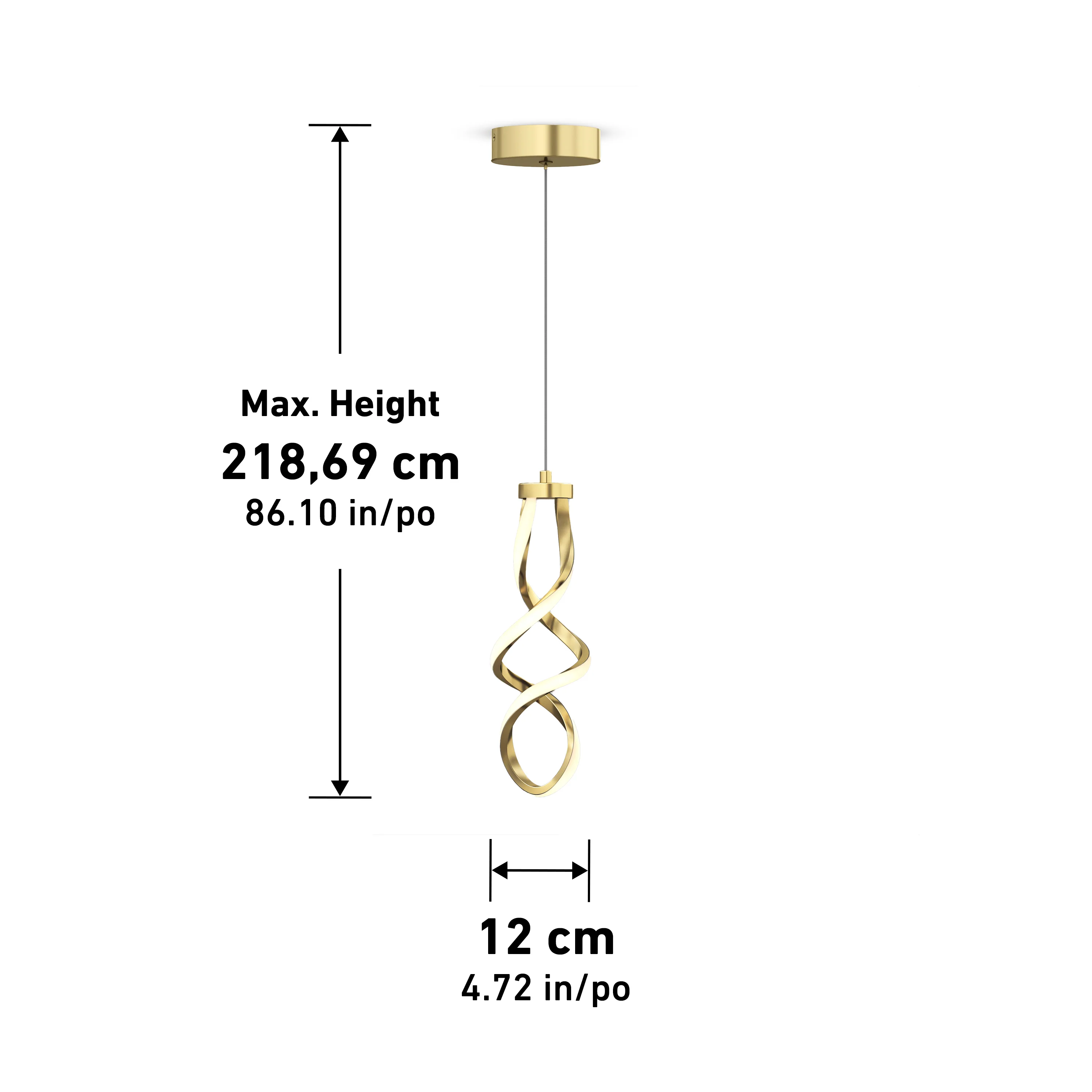Mini Swirl LED pendant light - Image 37