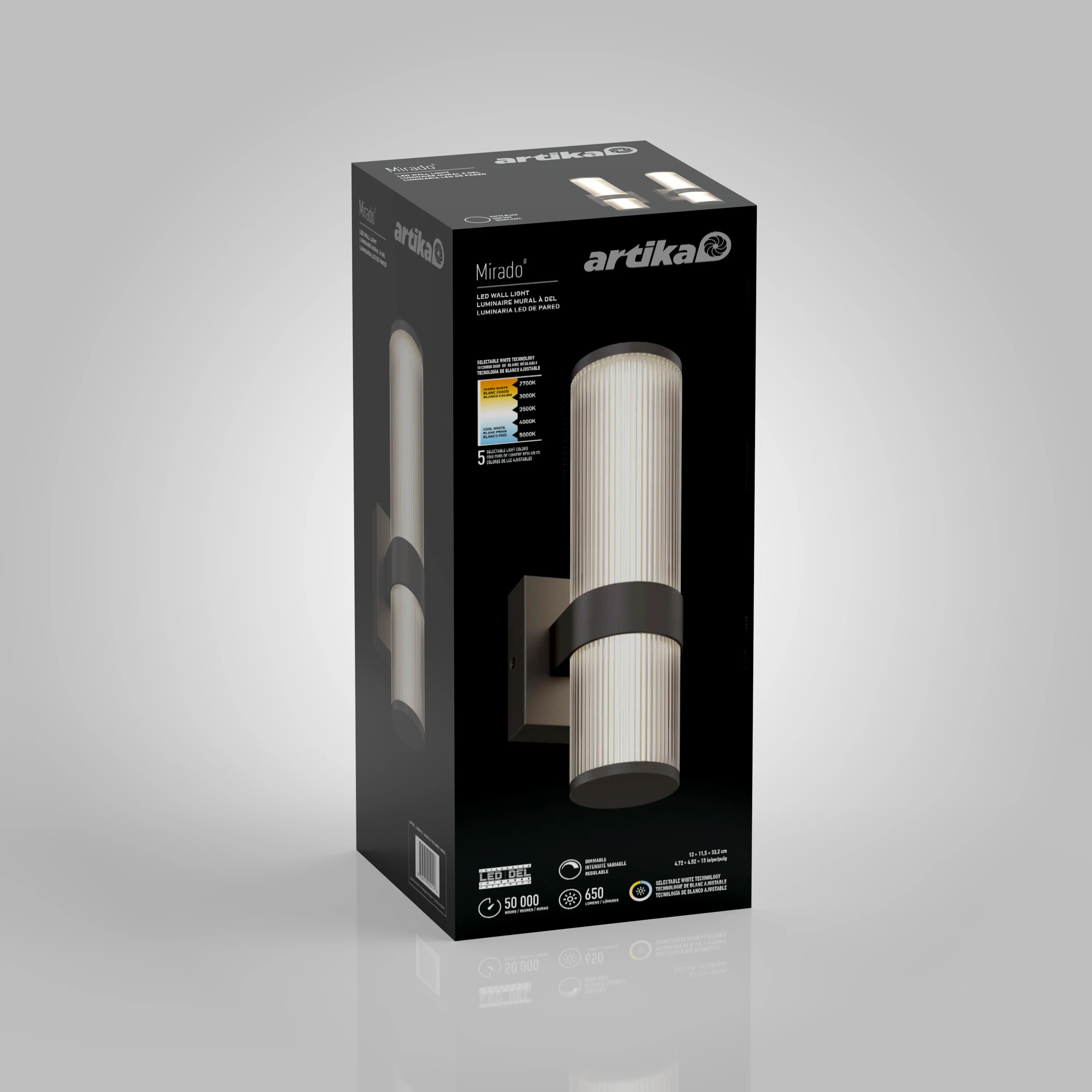 Mirado modern LED wall sconce 5 CCT - Image 14