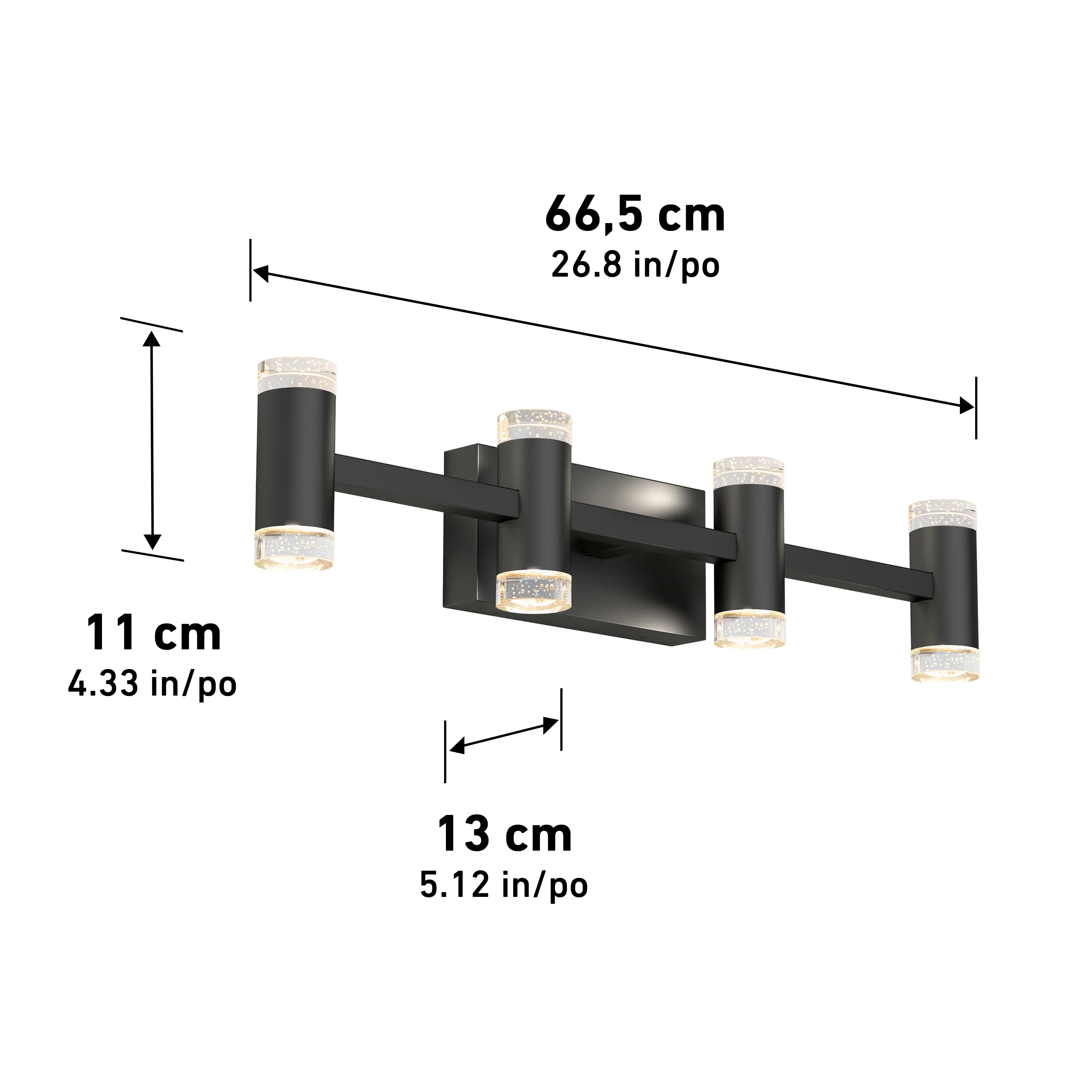 Mist modern LED bathroom vanity light 5 CCT - Image 16