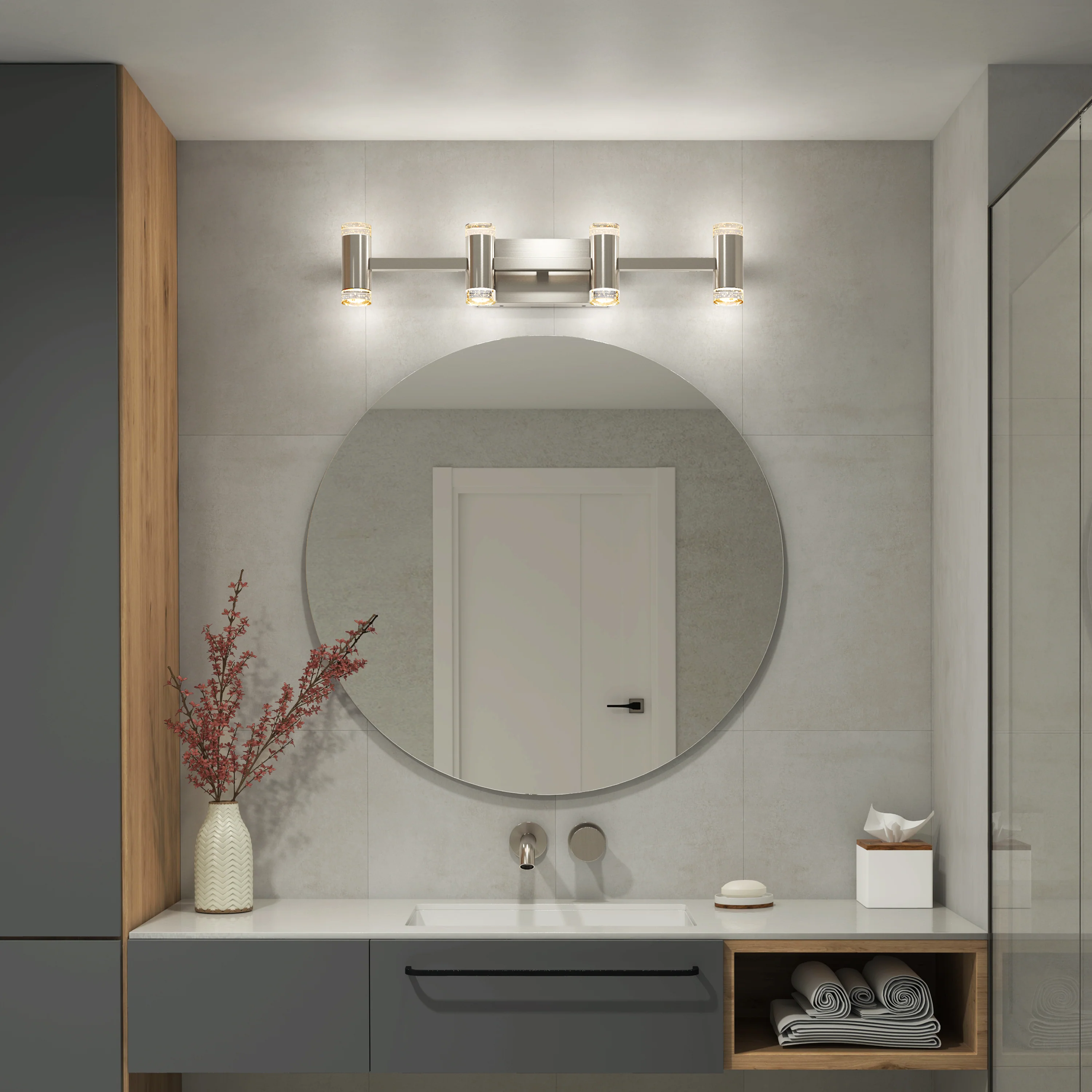 Mist modern LED bathroom vanity light 5 CCT - Image 18