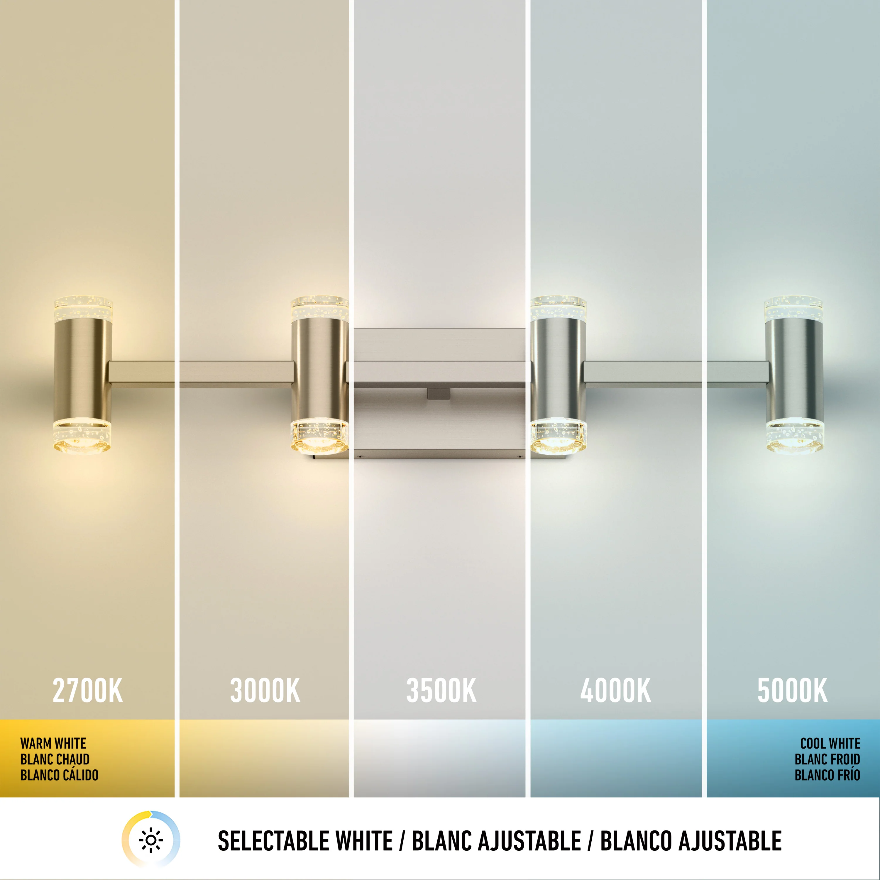 Mist modern LED bathroom vanity light 5 CCT - Image 26