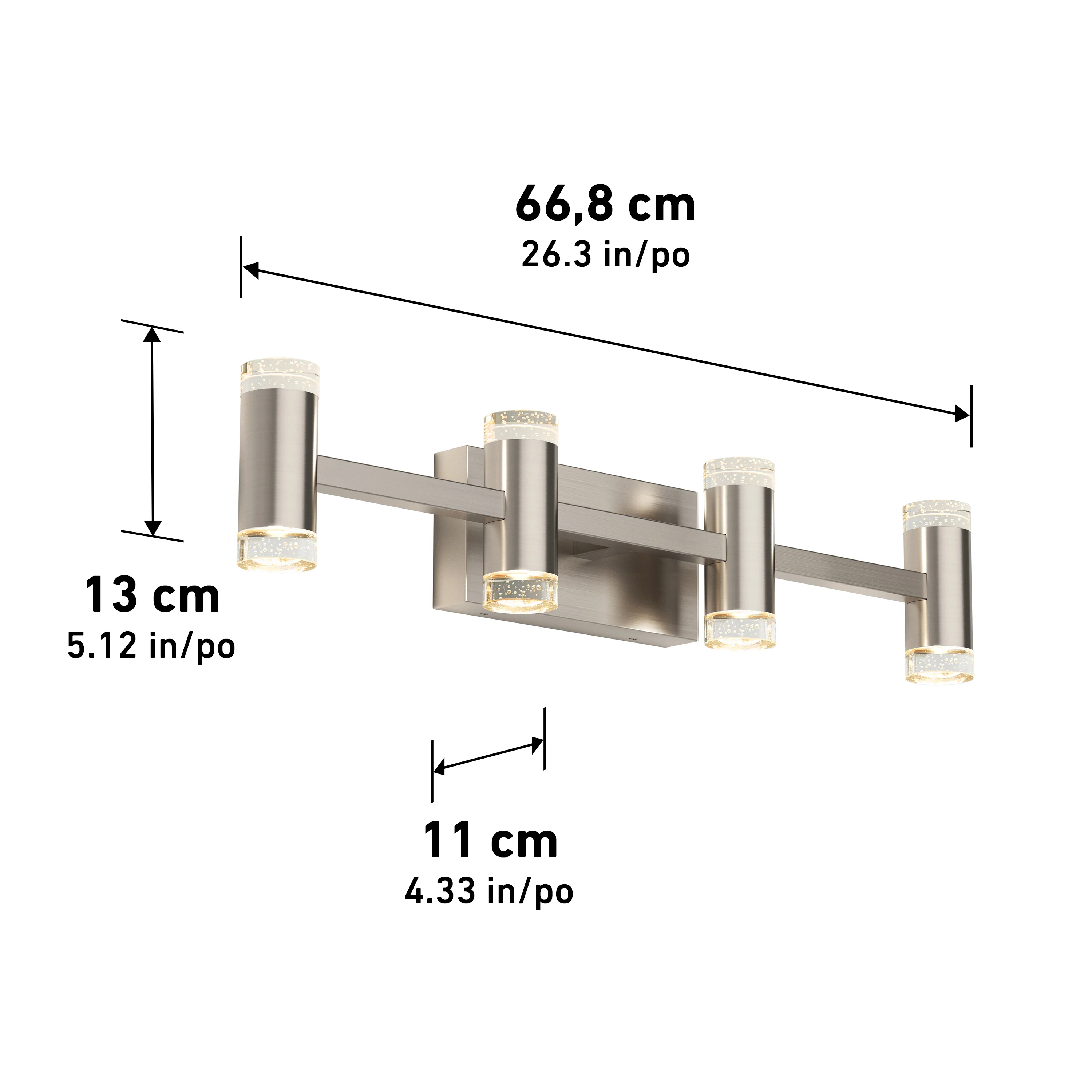 Mist modern LED bathroom vanity light 5 CCT - Image 32