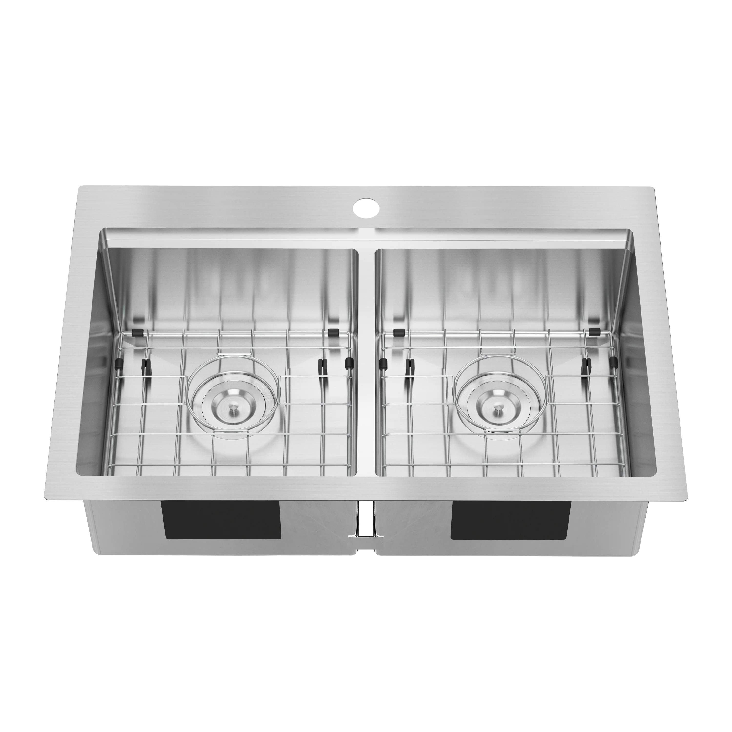 Newport twin bowl 33 in. stainless steel workstation sink - Image 3