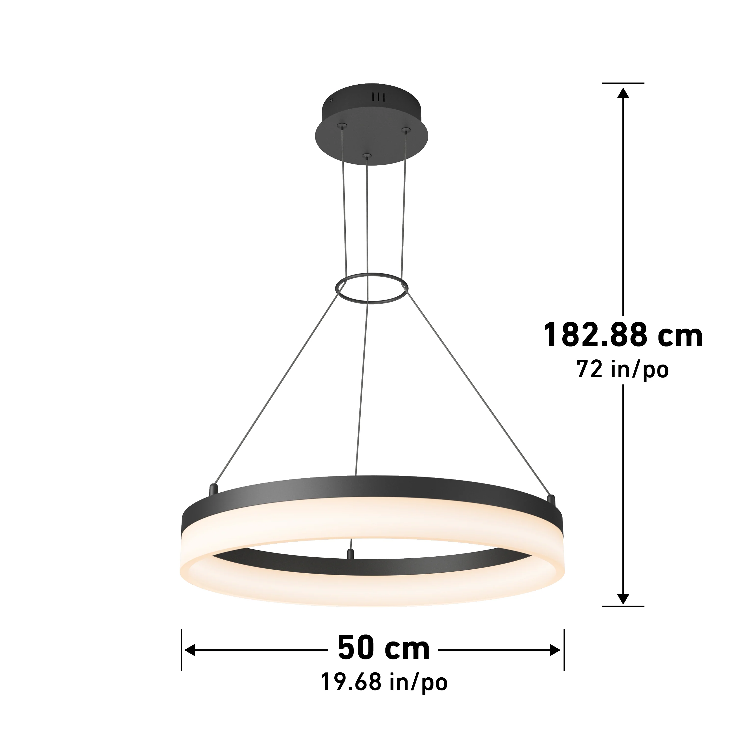 Optical LED pendant light 3 CCT - Image 10
