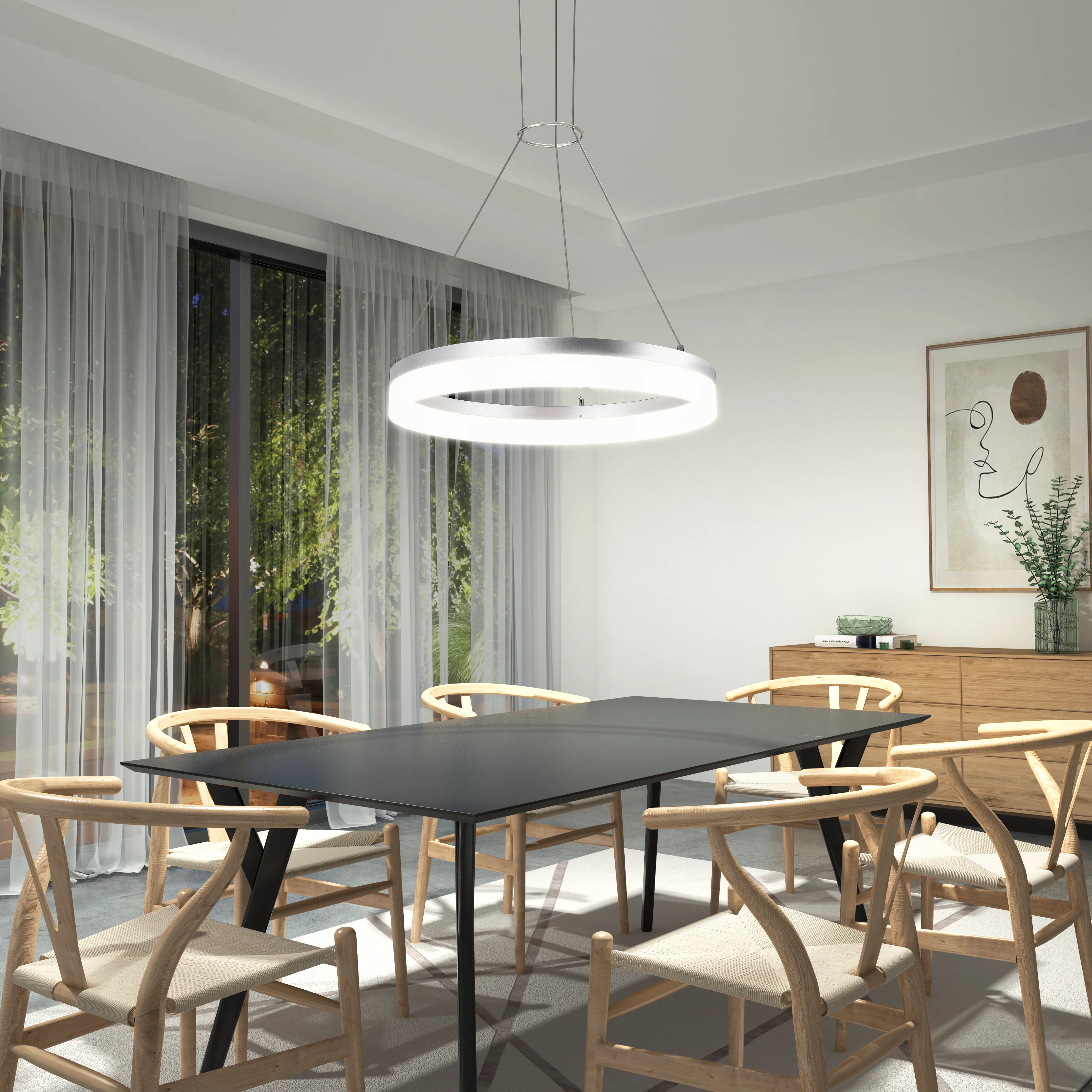Optical LED pendant light 3 CCT - Image 12