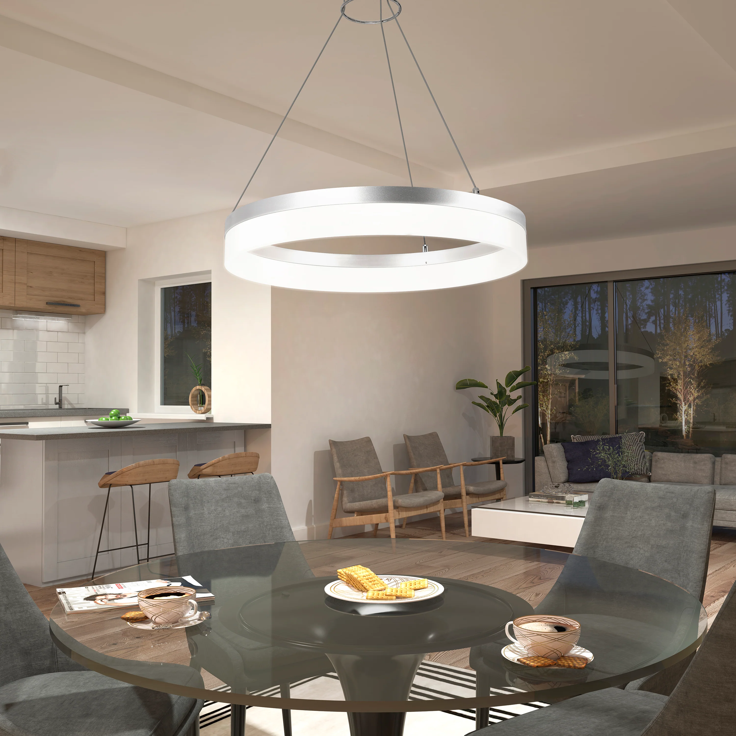 Optical LED pendant light 3 CCT - Image 18