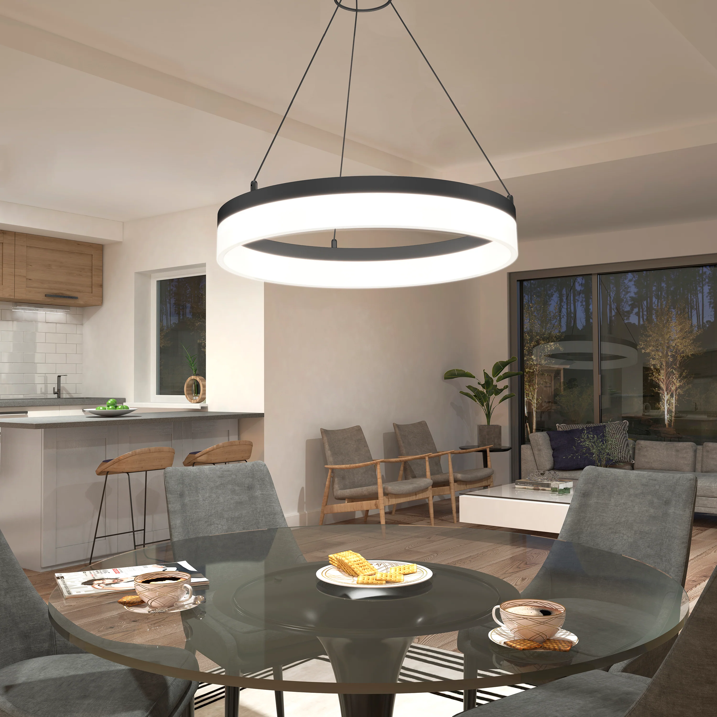 Optical LED pendant light 3 CCT - Image 2