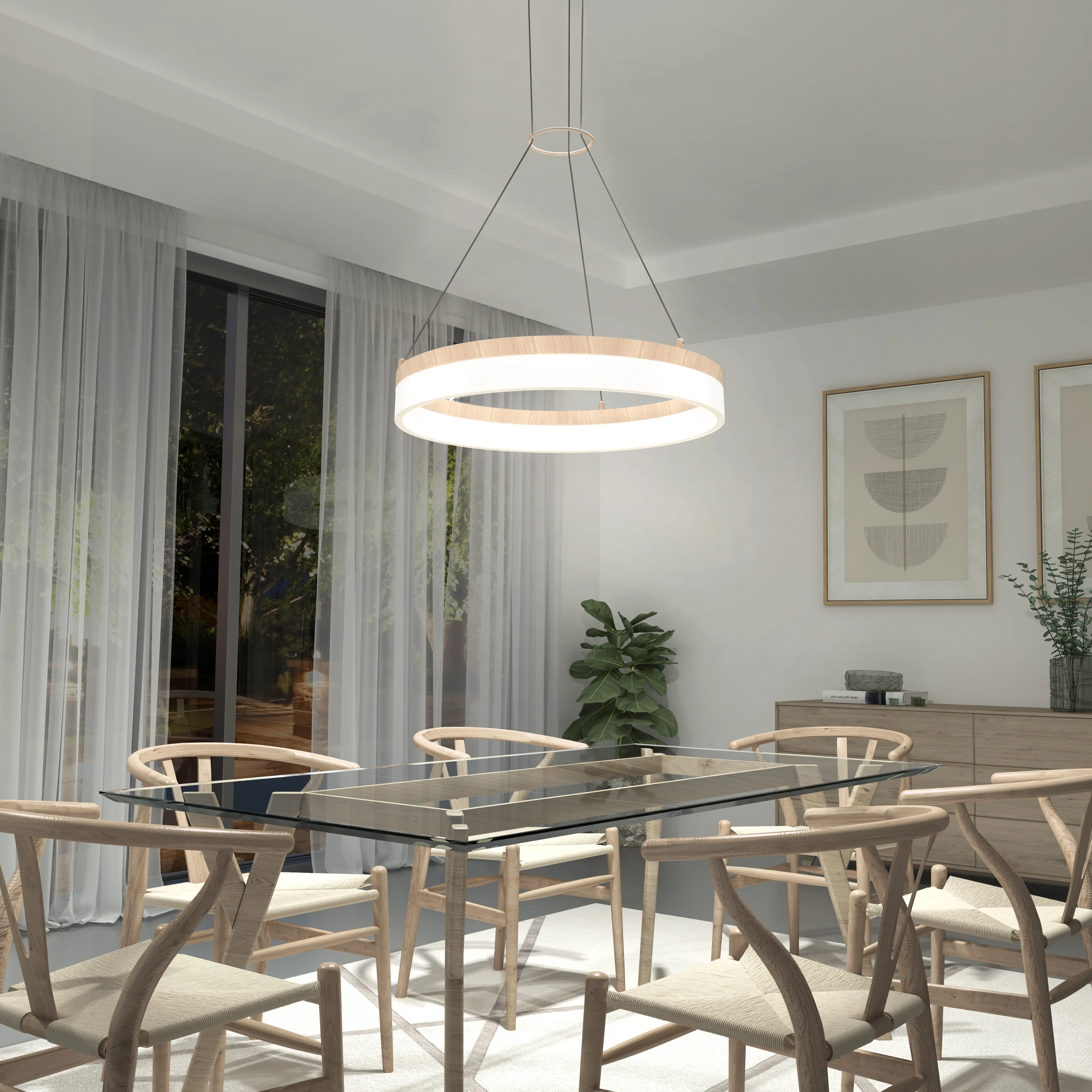 Optical LED pendant light 3 CCT - Image 24