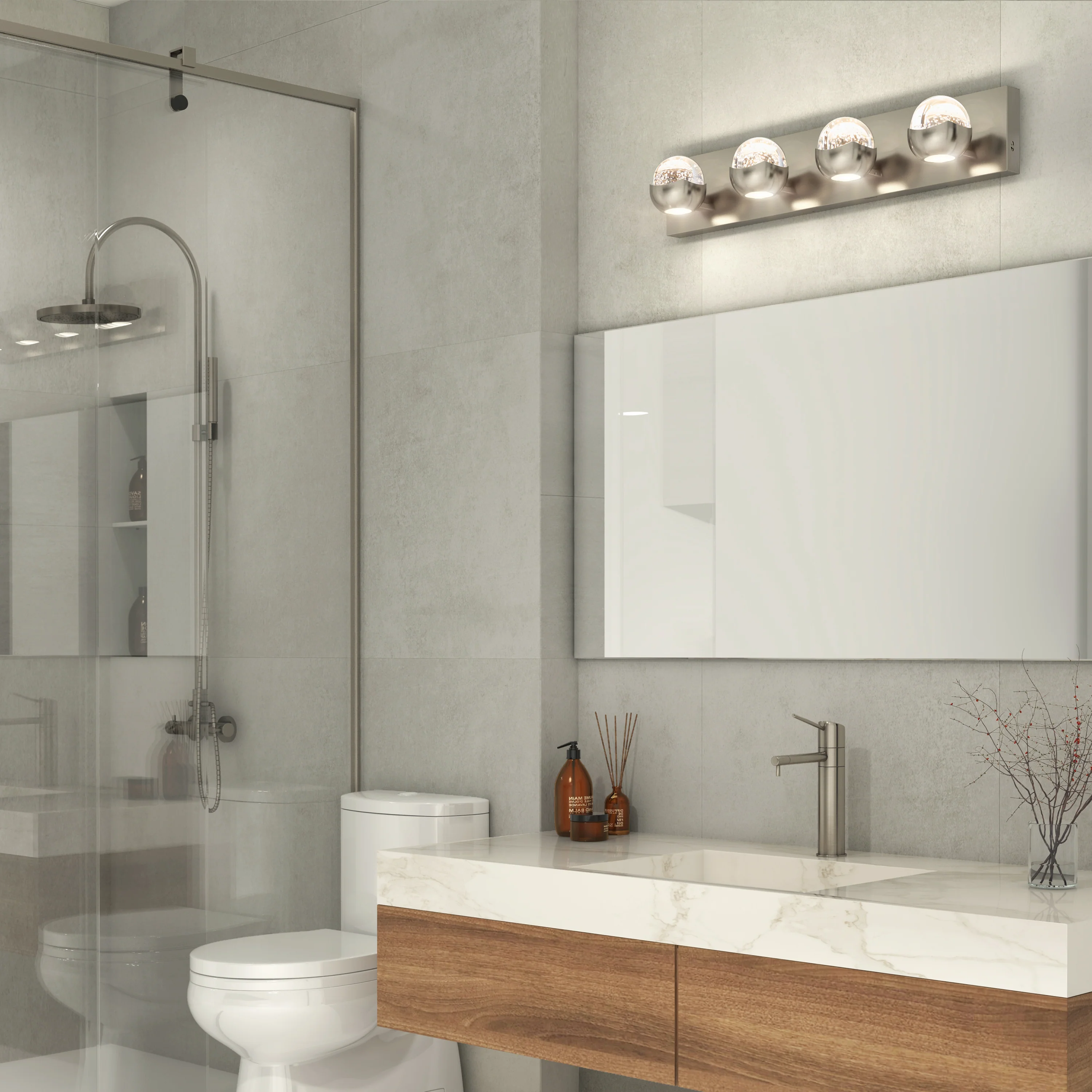 Oracle 4 light LED bathroom vanity light - Image 12