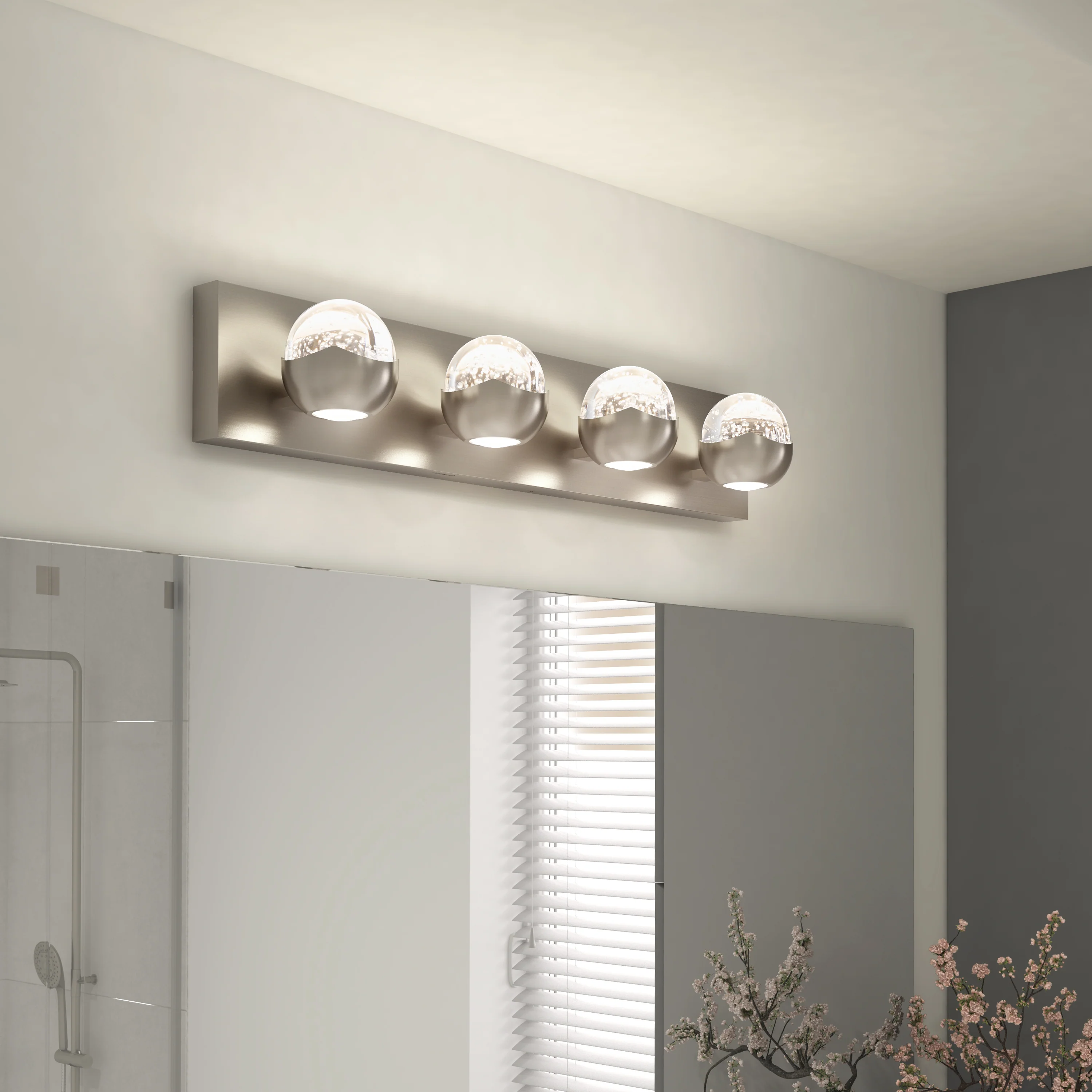 Oracle 4 light LED bathroom vanity light - Image 13