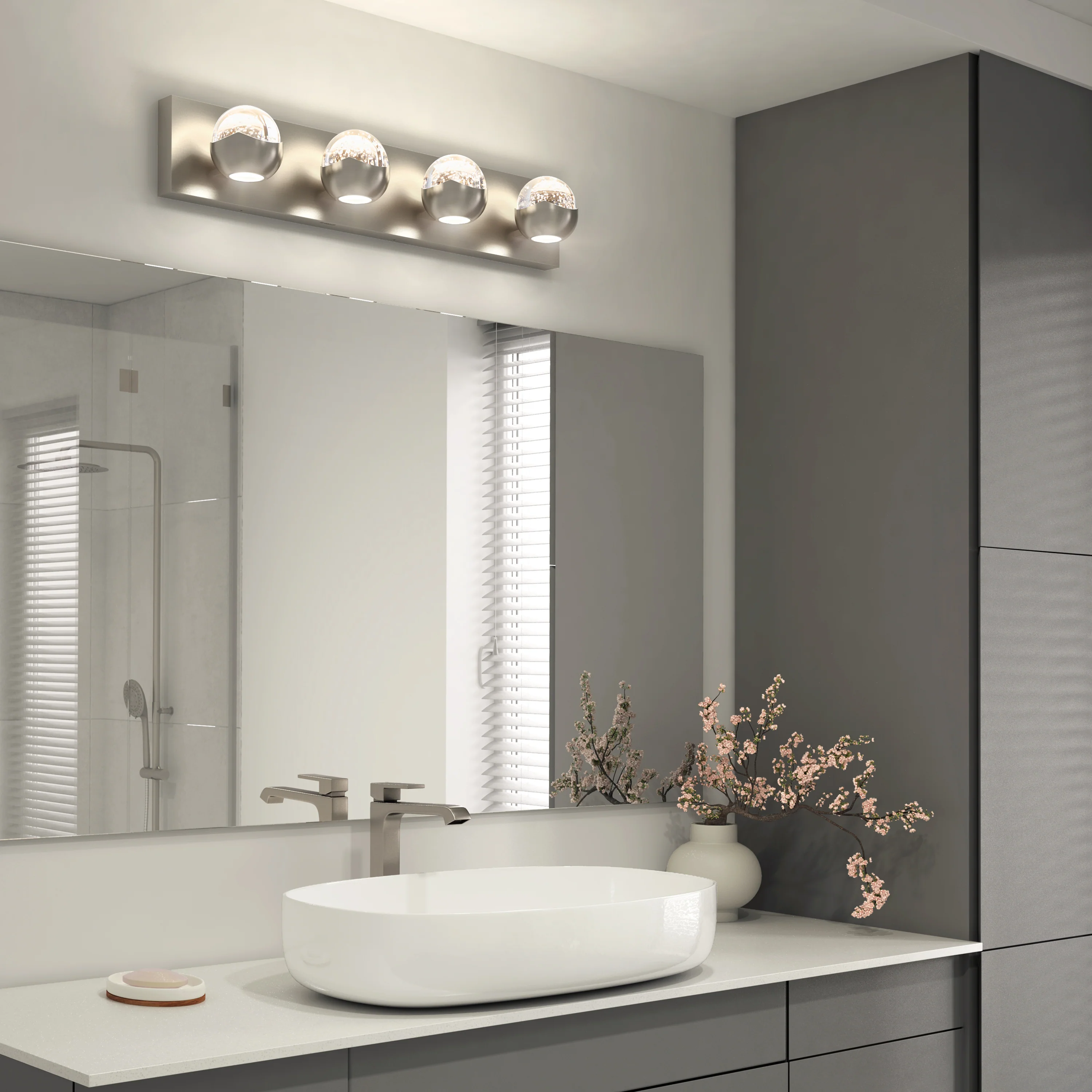 Oracle 4 light LED bathroom vanity light - Image 2