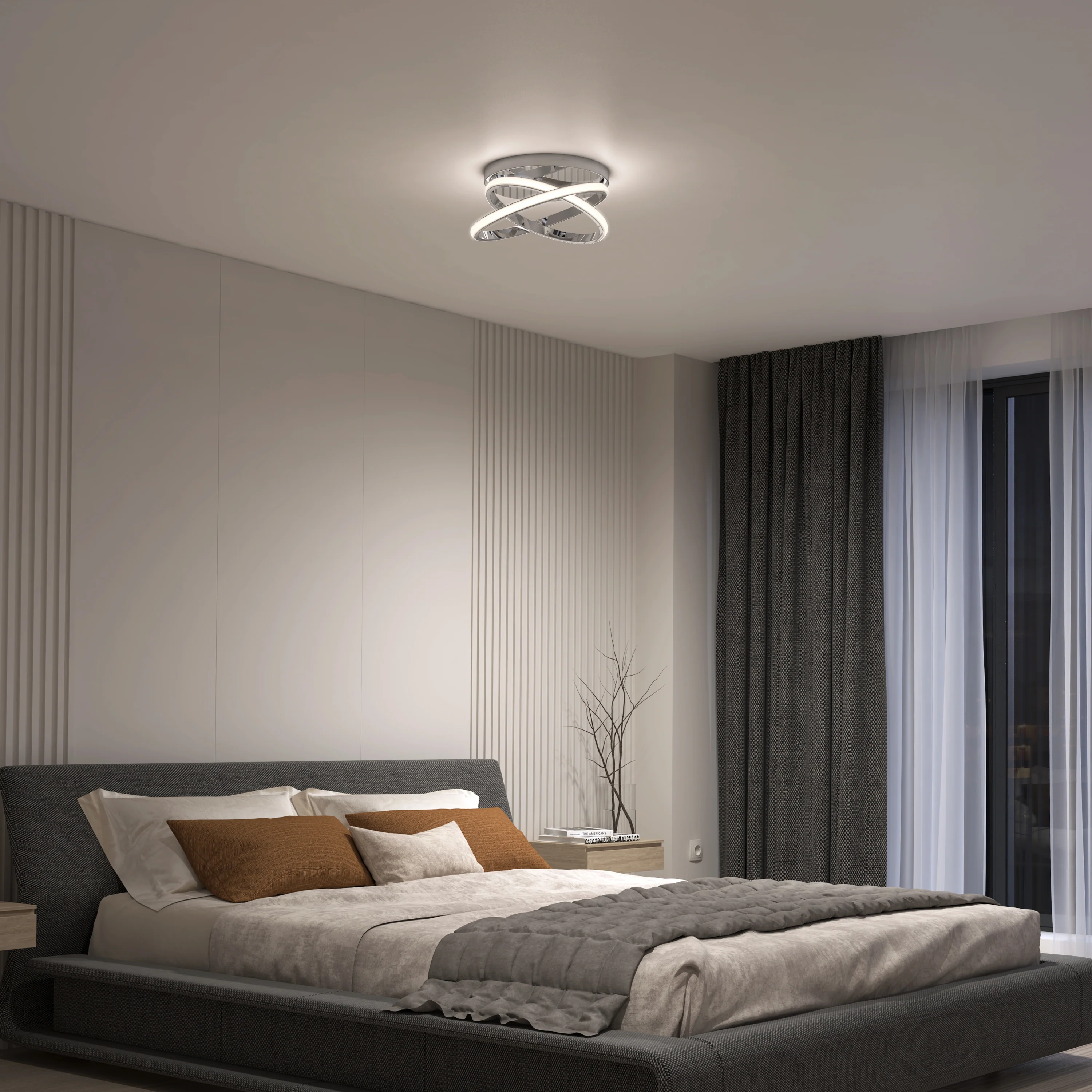 Orbia modern LED flush mount light 3 CCT - Image 22