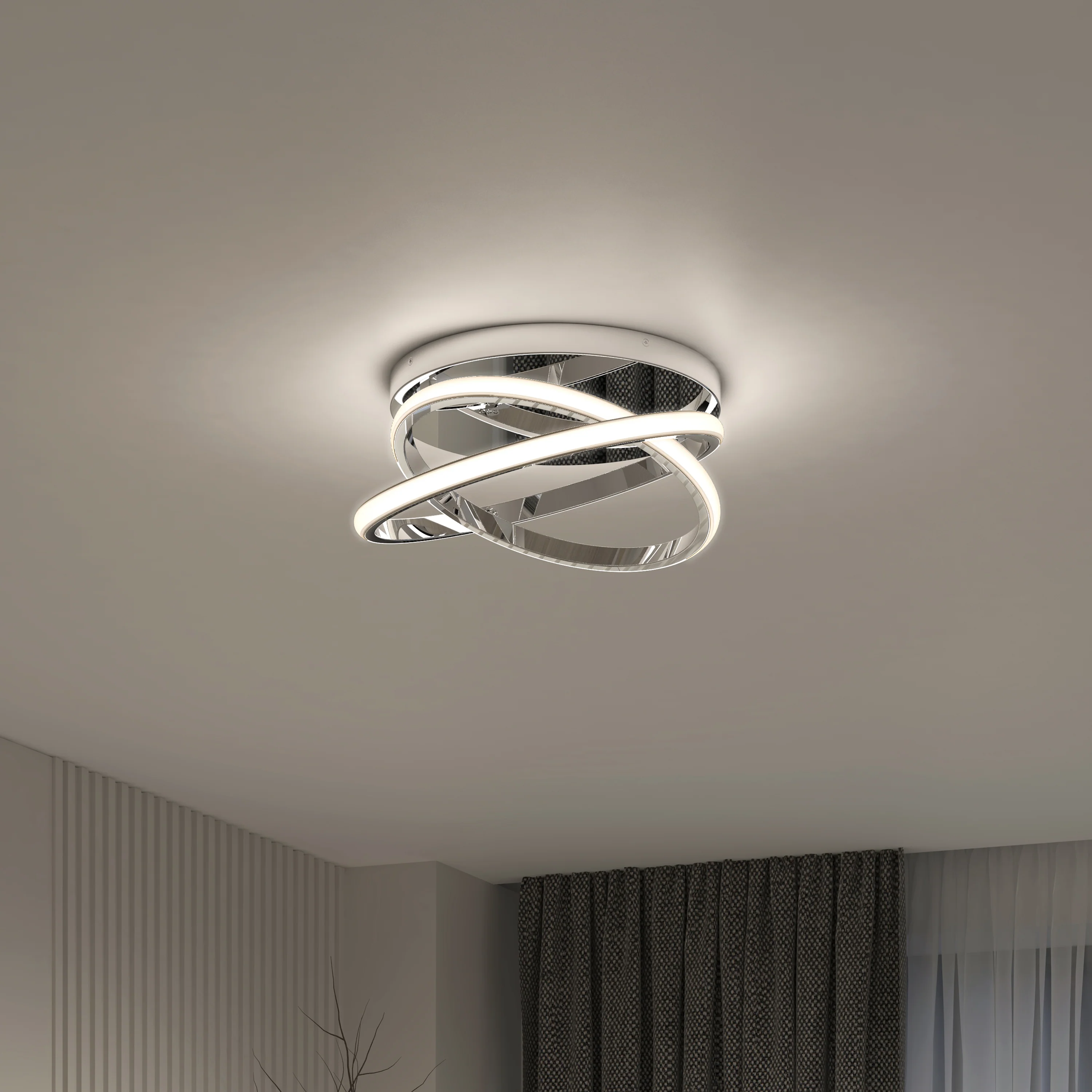 Orbia modern LED flush mount light 3 CCT - Image 23