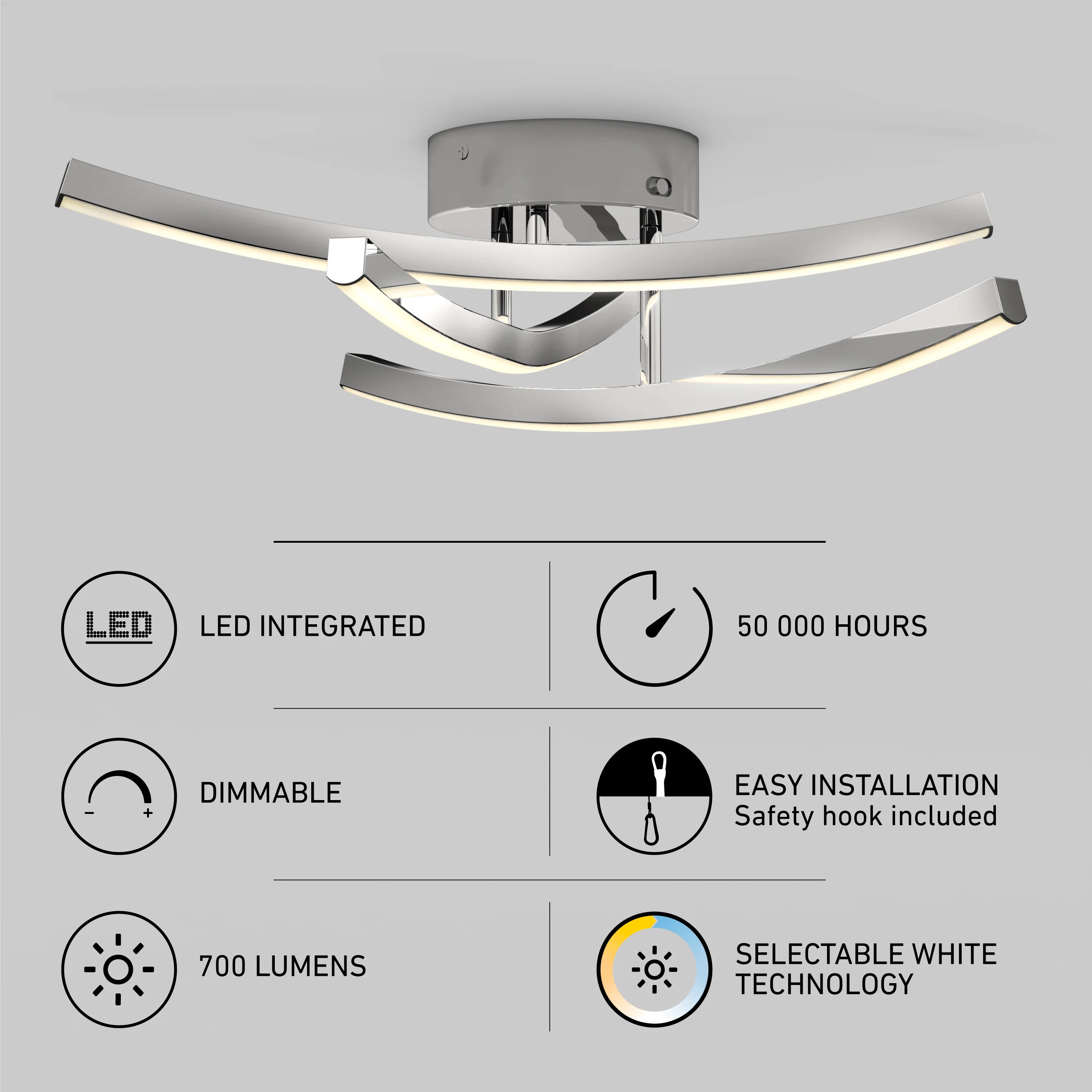 Orly modern LED flush mount light 3 CCT - Image 20