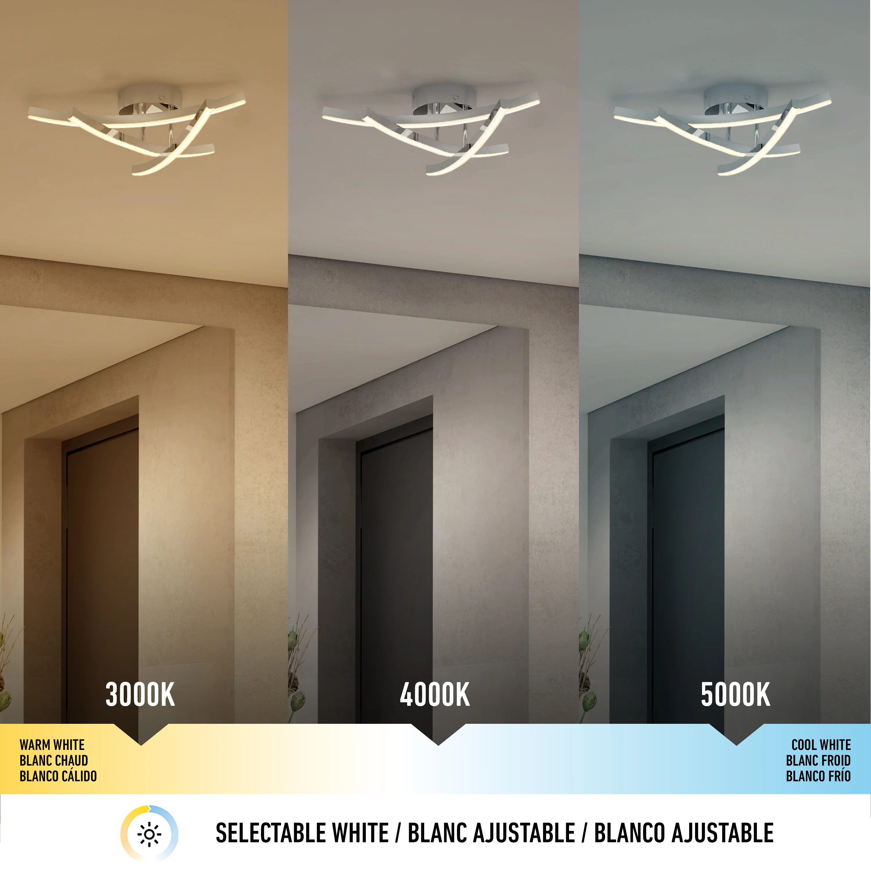 Orly modern LED flush mount light 3 CCT - Image 22