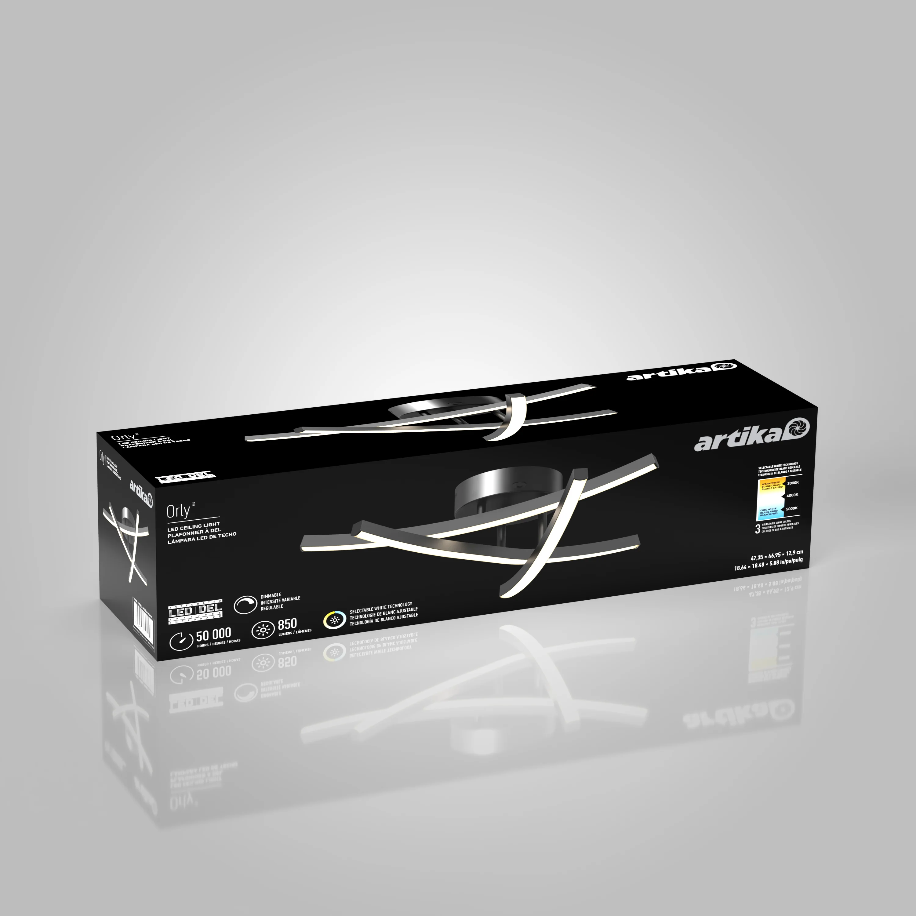 Orly modern LED flush mount light 3 CCT - Image 9