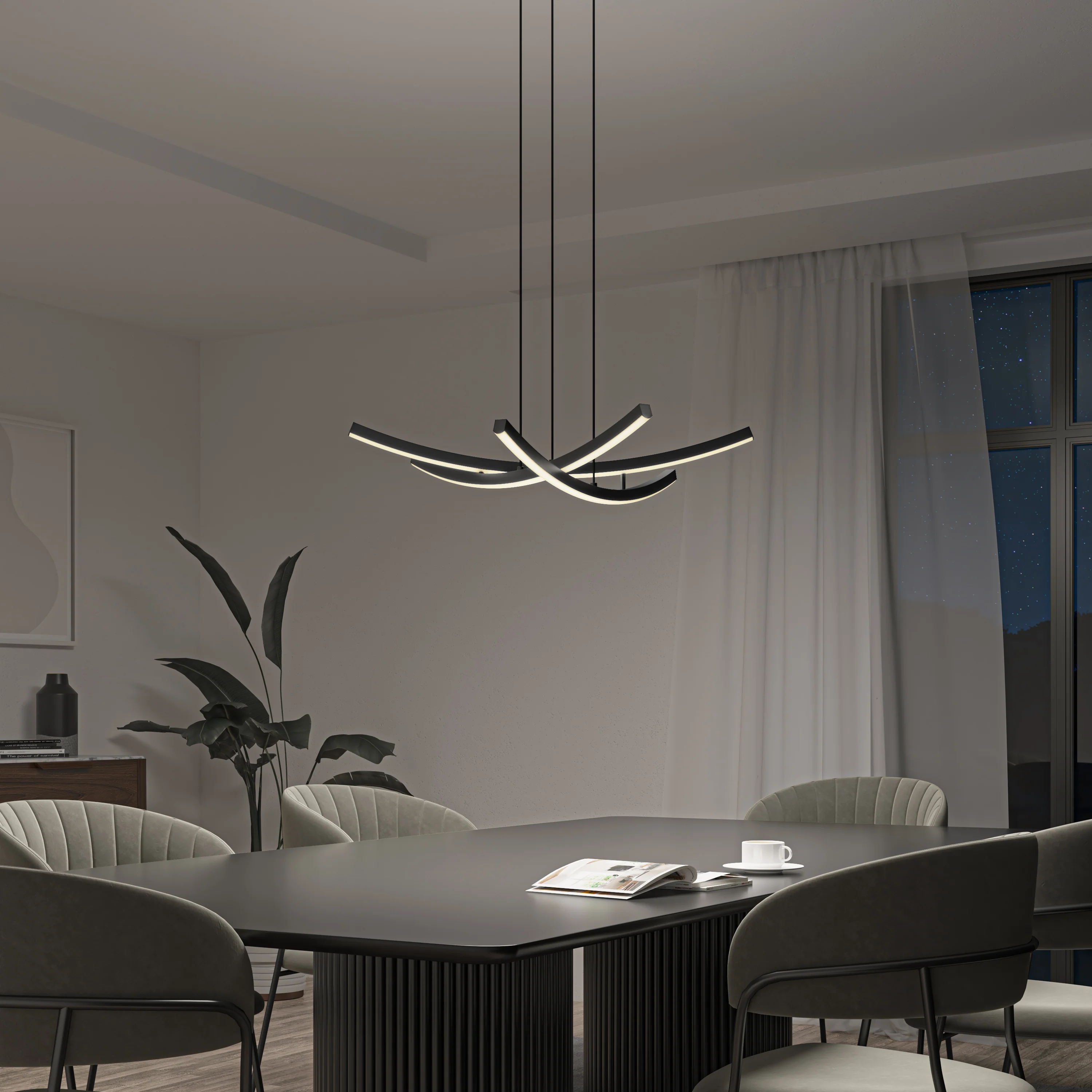 Orly modern LED pendant light 5 CCT - Image 15