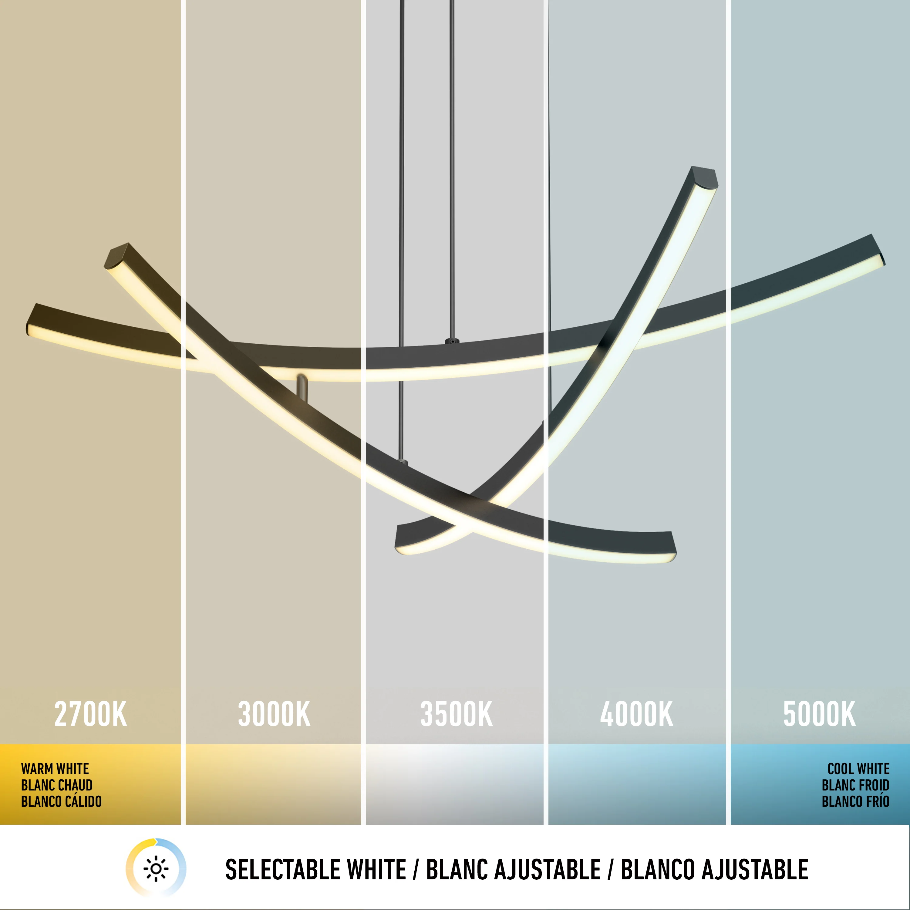 Orly modern LED pendant light 5 CCT - Image 9