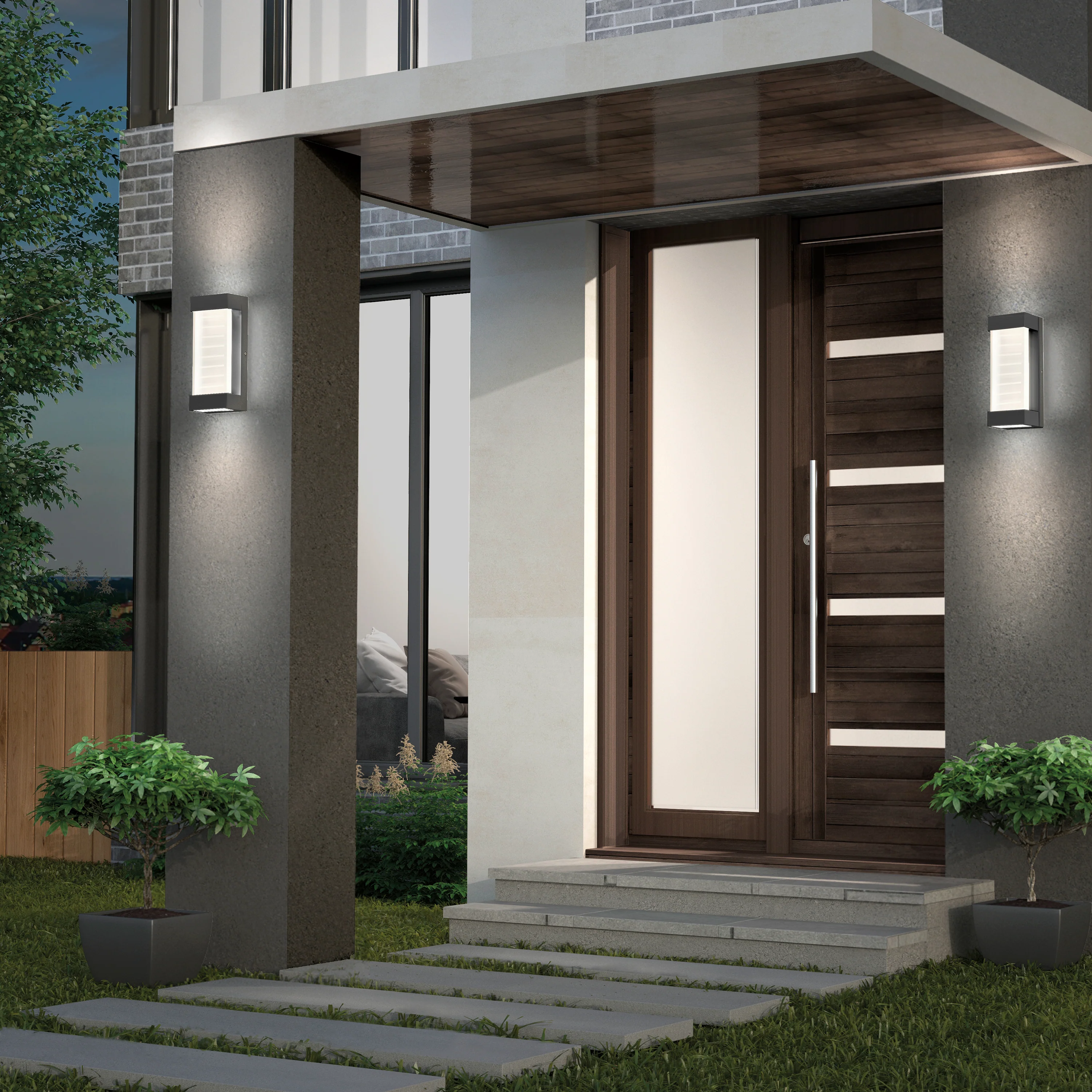 Percy LED indoor-outdoor wall light - Image 2
