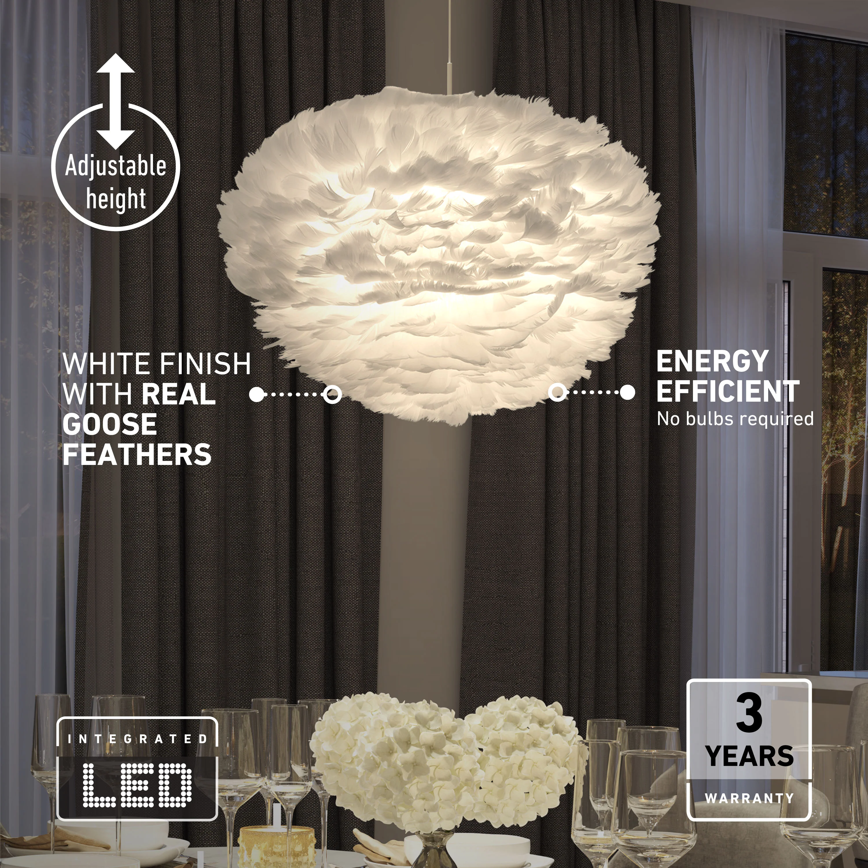 Plume LED pendant light - Image 7