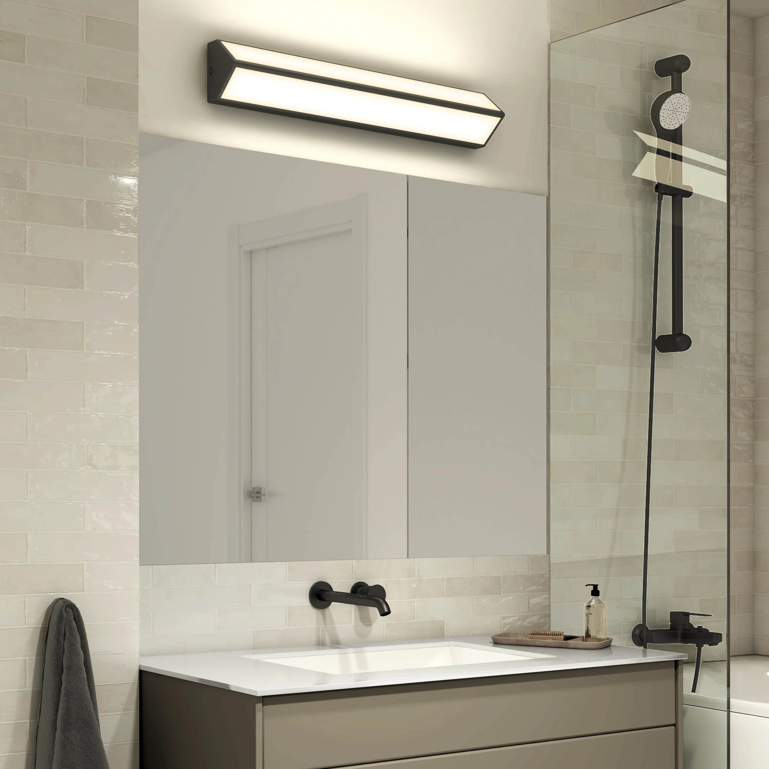 Preston LED modern bathroom vanity light 3 CCT