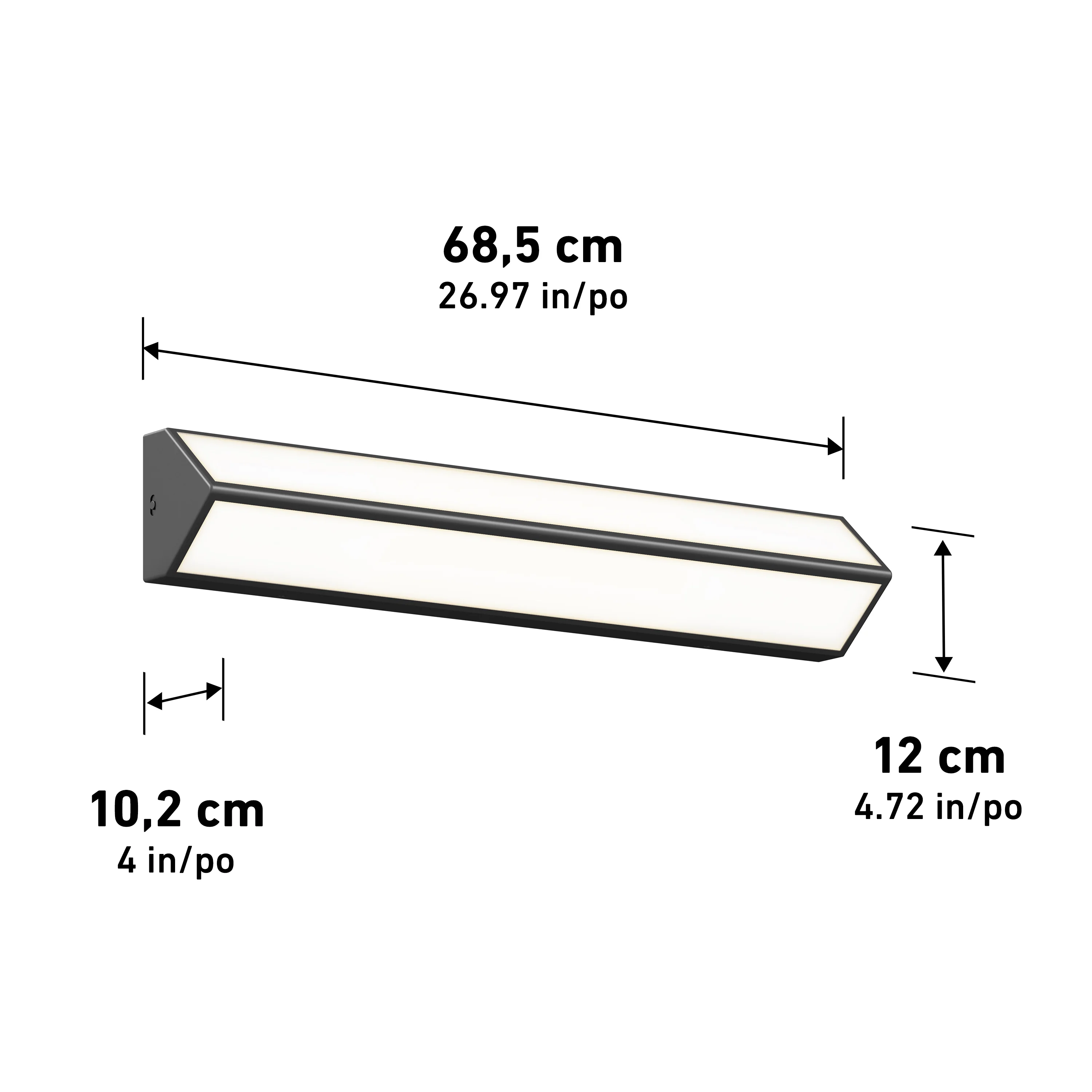Preston LED modern bathroom vanity light 3 CCT - Image 14